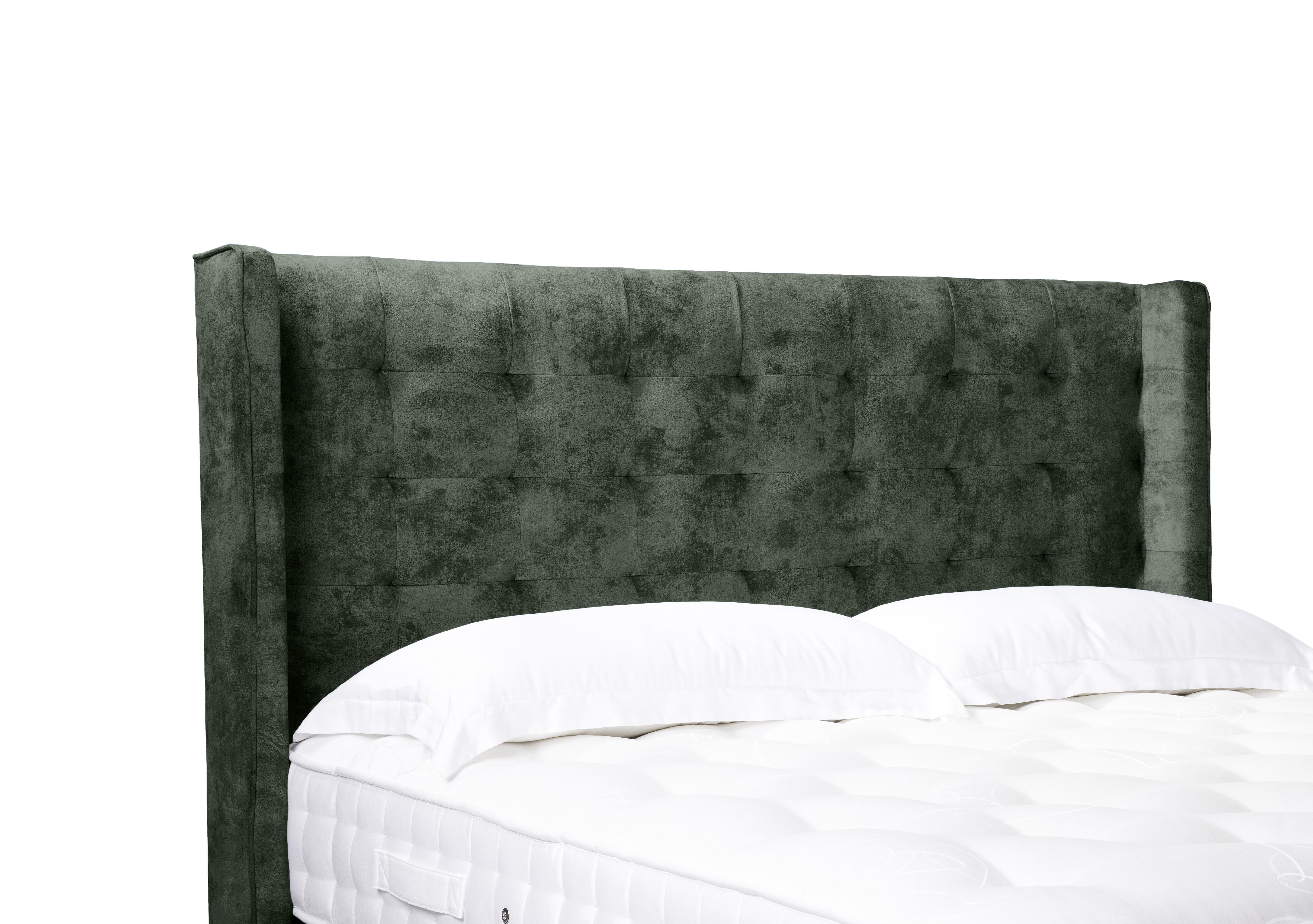 Artisan Collection Onyx High Floor Standing Headboard in Daytona Moss on Furniture Village