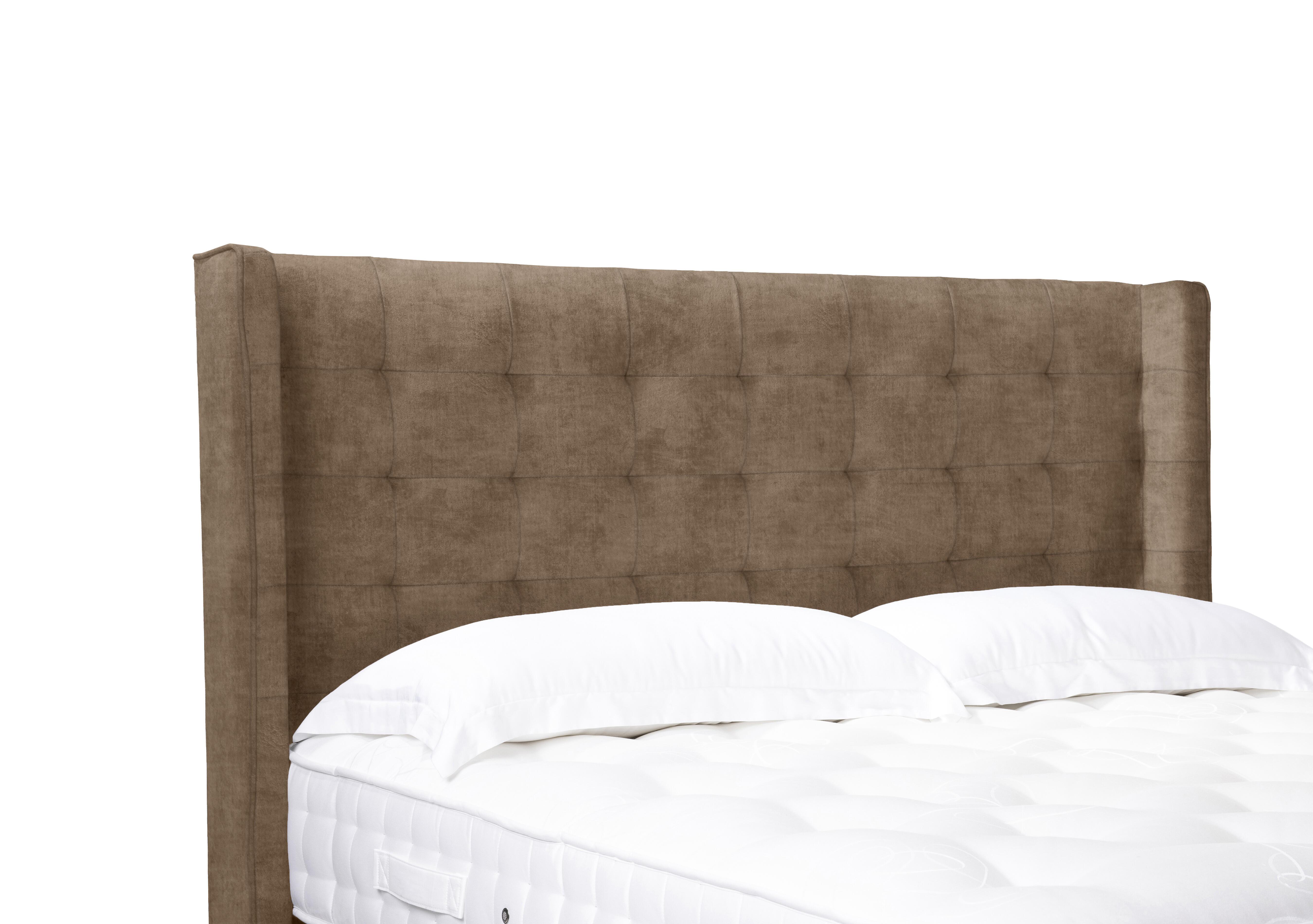 Artisan Collection Onyx High Floor Standing Headboard in Lace Caramel on Furniture Village