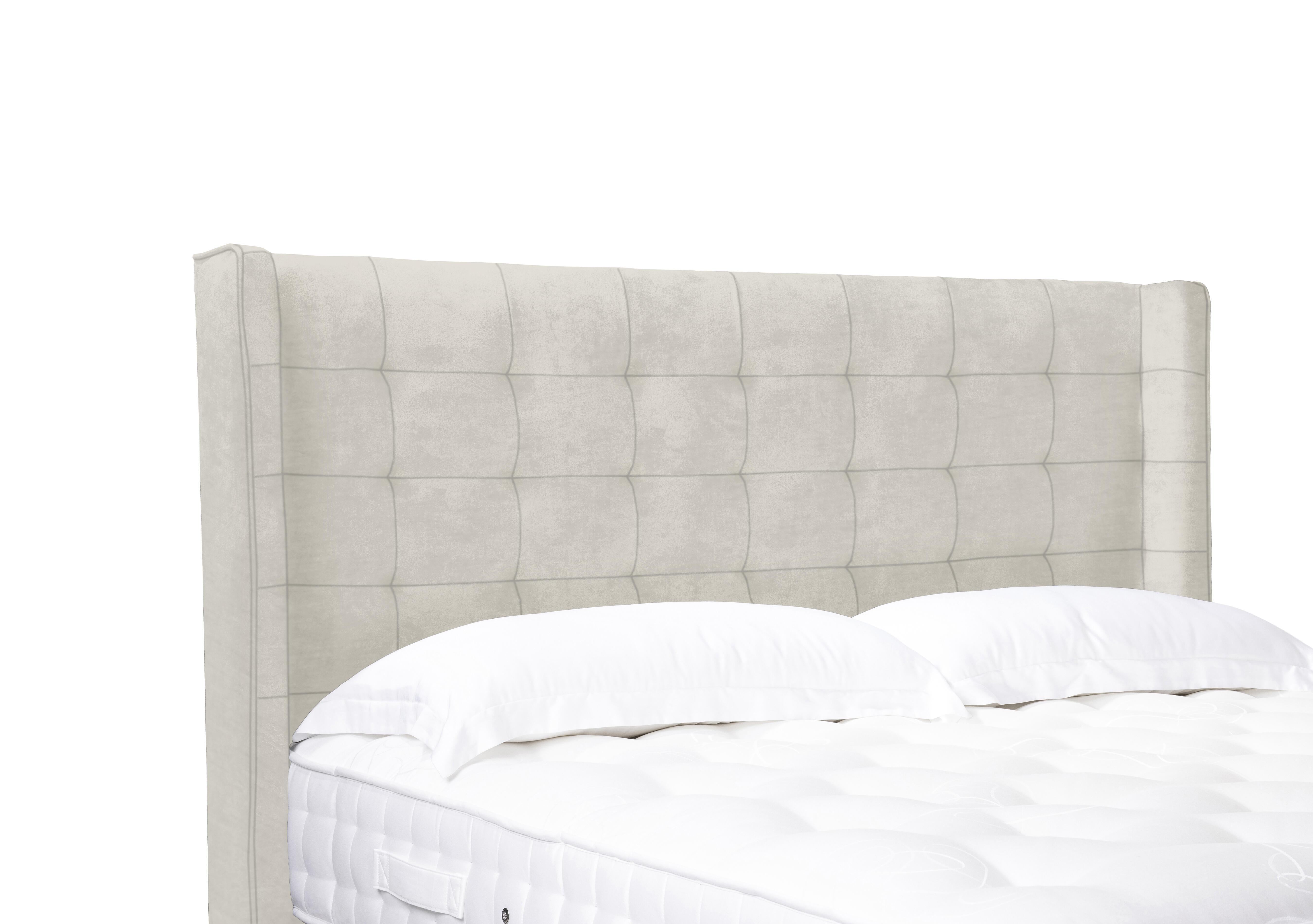 Artisan Collection Onyx High Floor Standing Headboard in Plush Ecru on Furniture Village