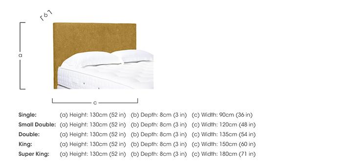 Artisan Collection Origin Standard Floor Standing Headboard in  on Furniture Village