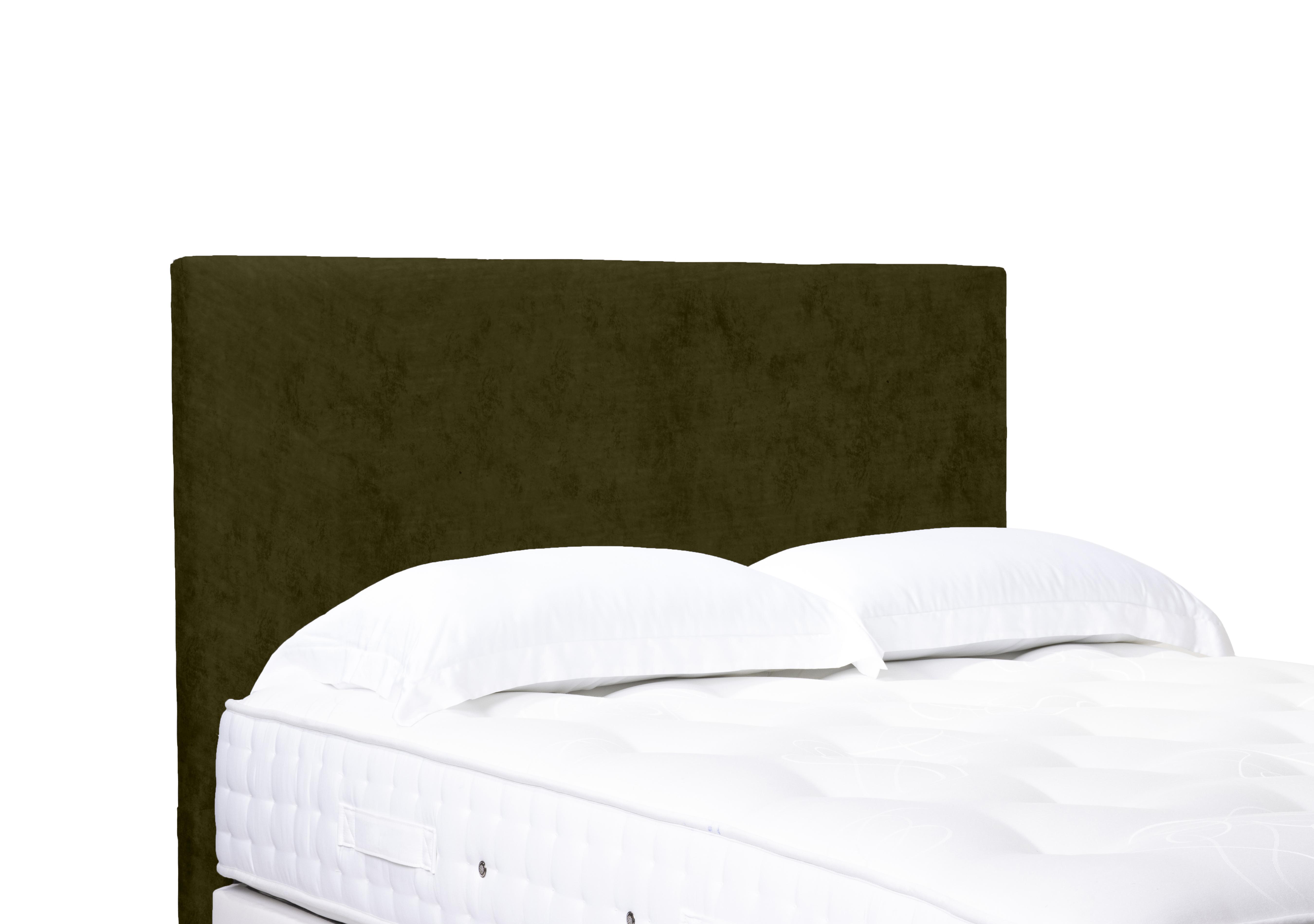 Artisan Collection Origin Standard Floor Standing Headboard in Milan Khaki on Furniture Village