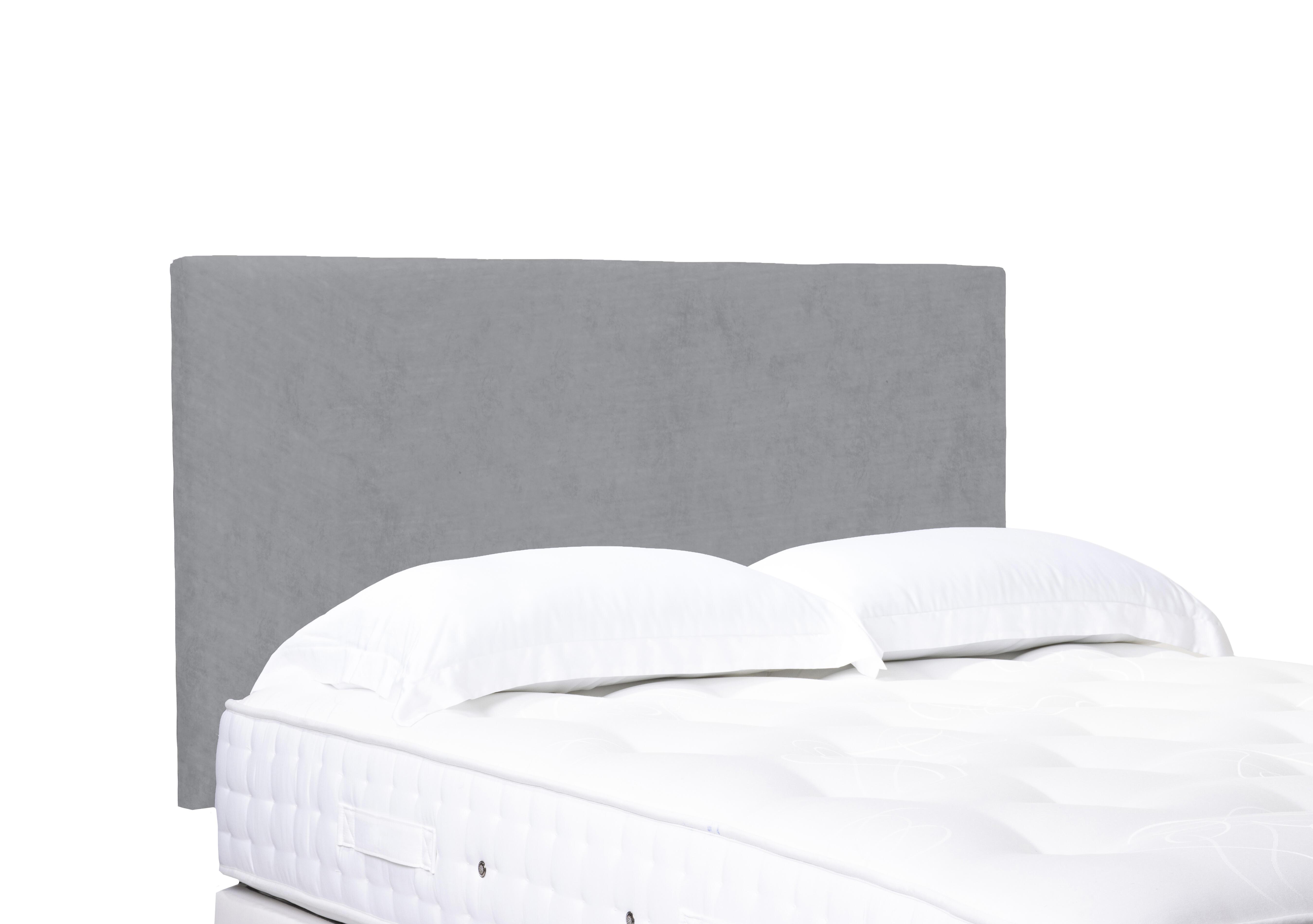 Origin Standard Strutted Headboard in Aston Silver on Furniture Village