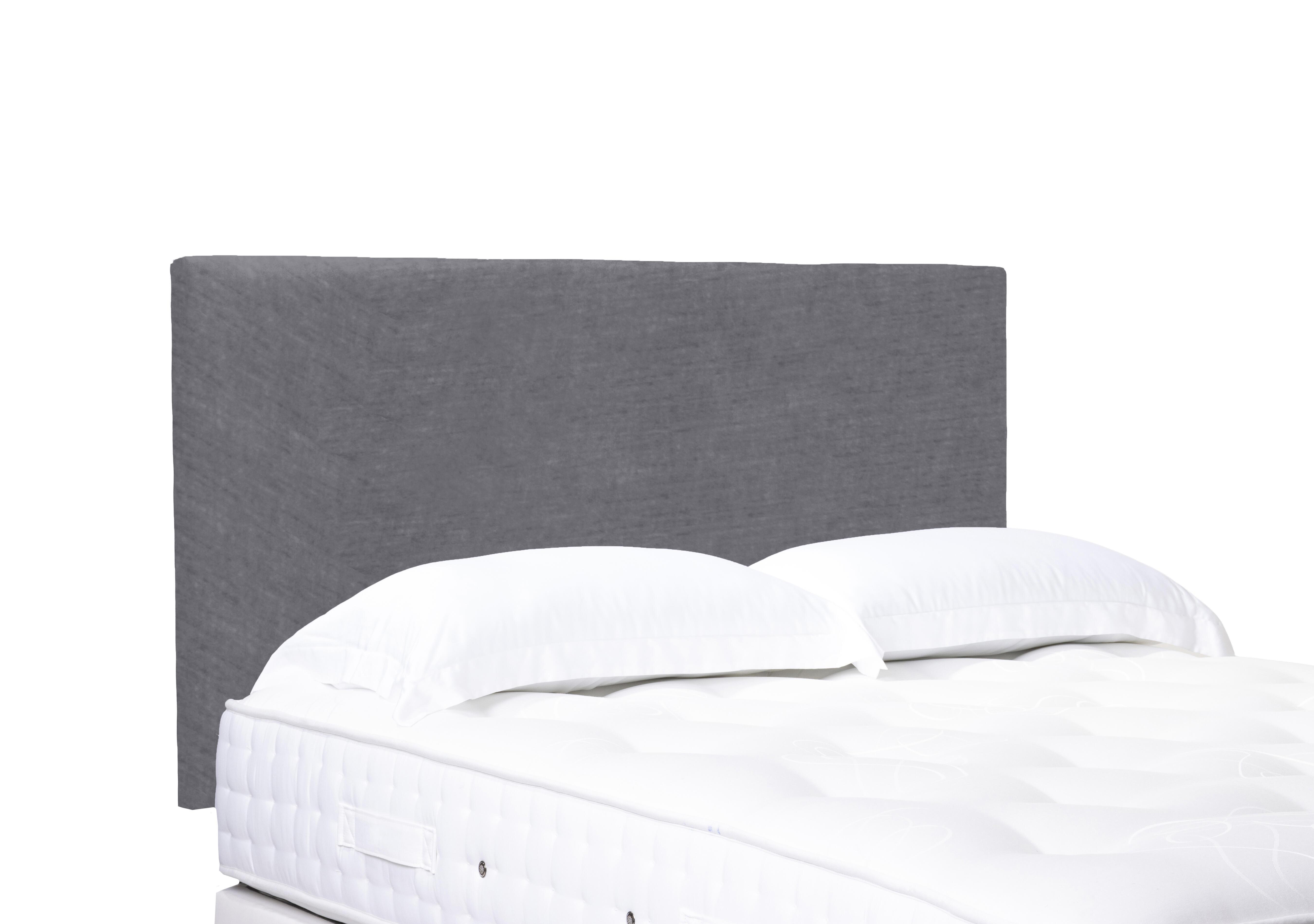 Origin Standard Strutted Headboard in Aston Steel on Furniture Village