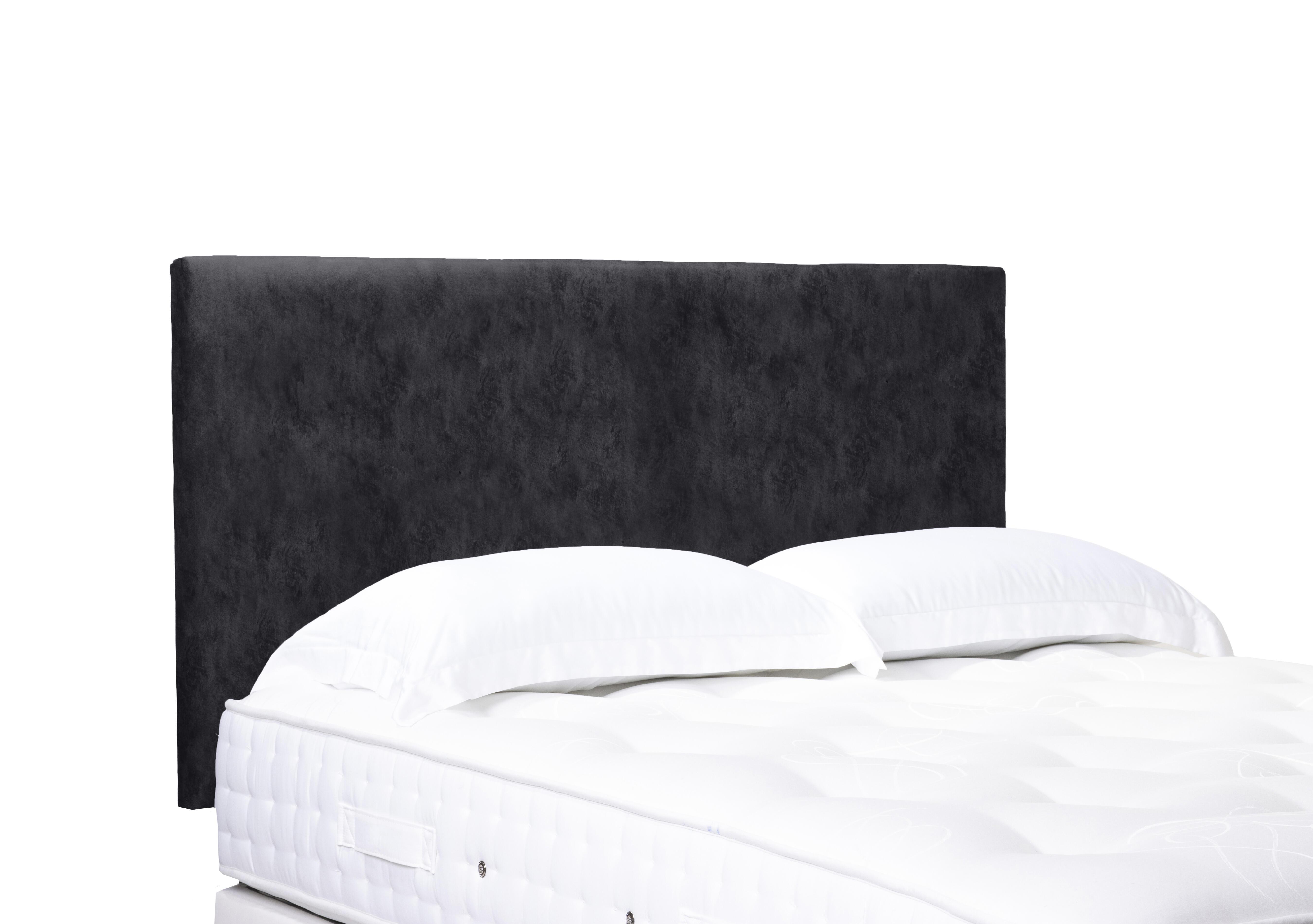 Artisan Collection Origin Standard Strutted Headboard in Daytona Coal on Furniture Village