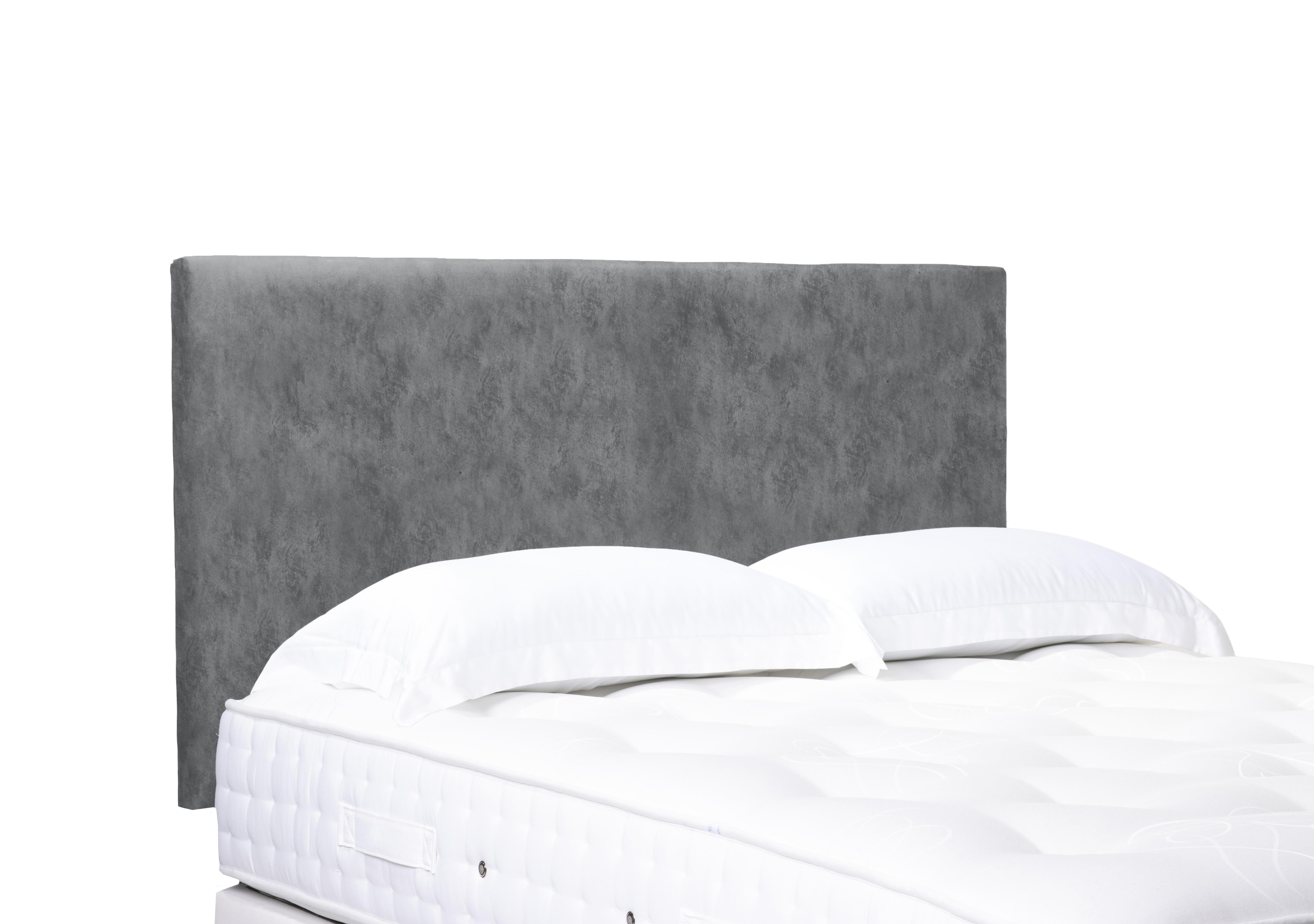 Artisan Collection Origin Standard Strutted Headboard in Daytona Silver on Furniture Village
