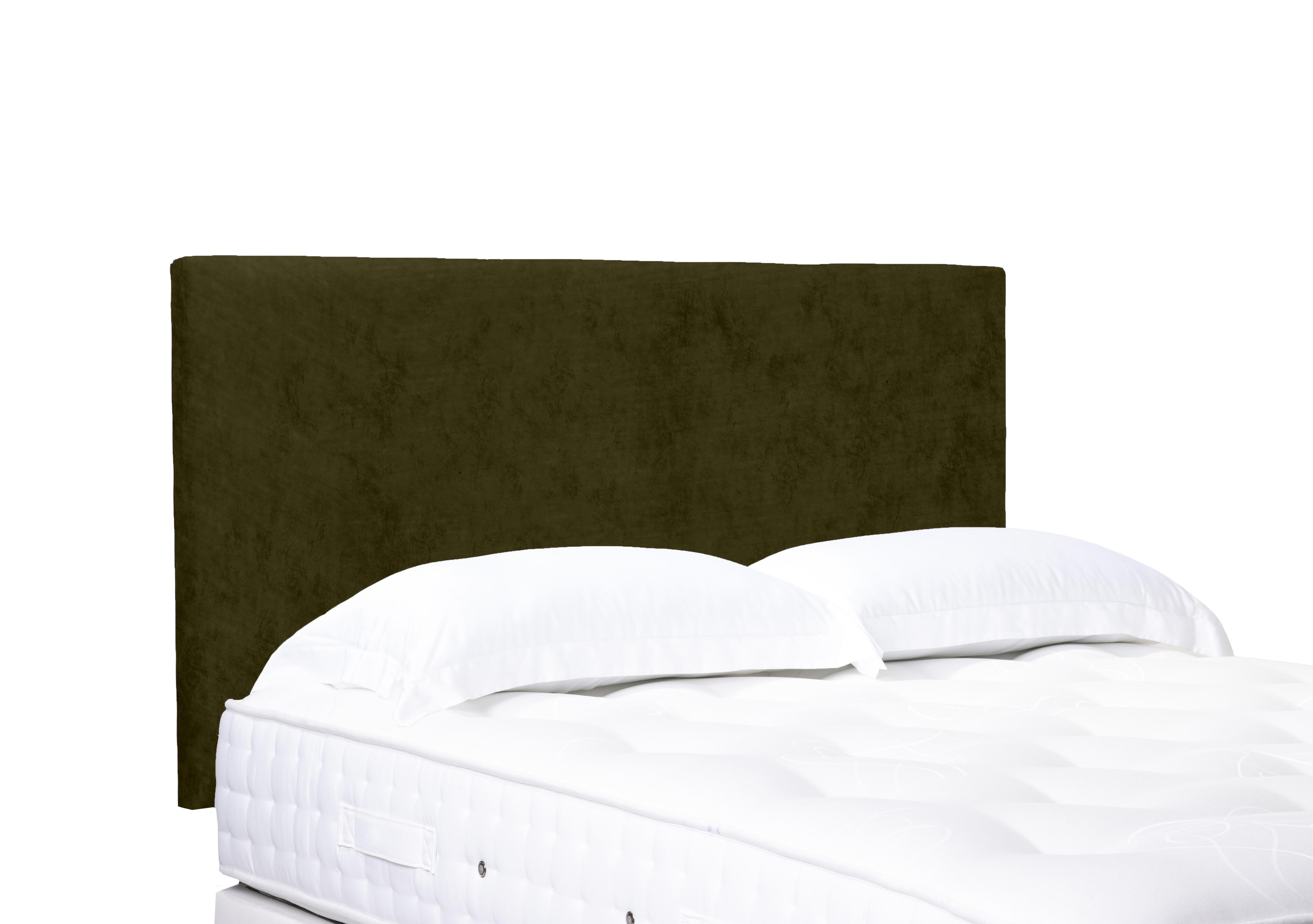 Artisan Collection Origin Standard Strutted Headboard in Milan Khaki on Furniture Village