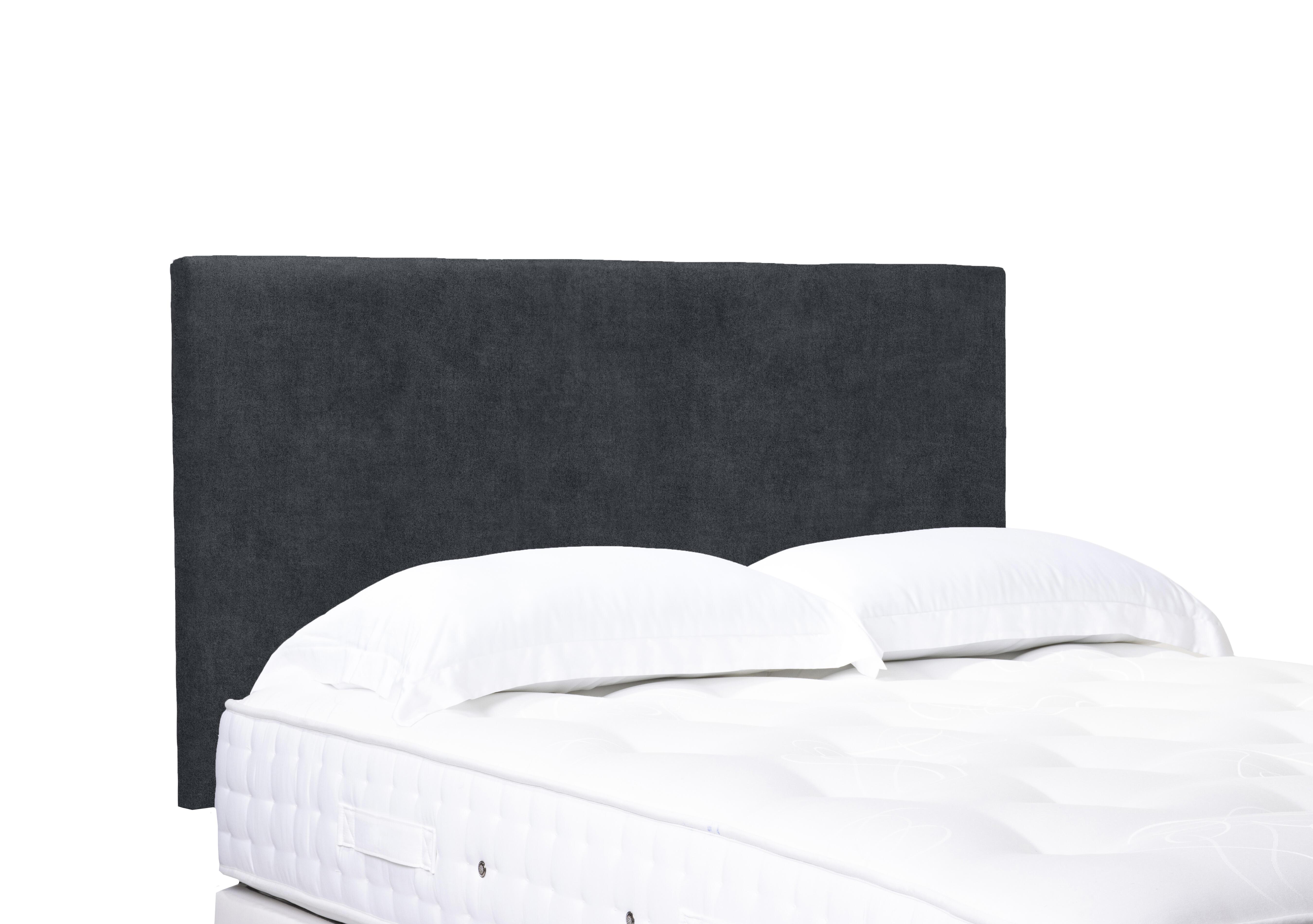 Artisan Collection Origin Standard Strutted Headboard in Plain Onyx on Furniture Village
