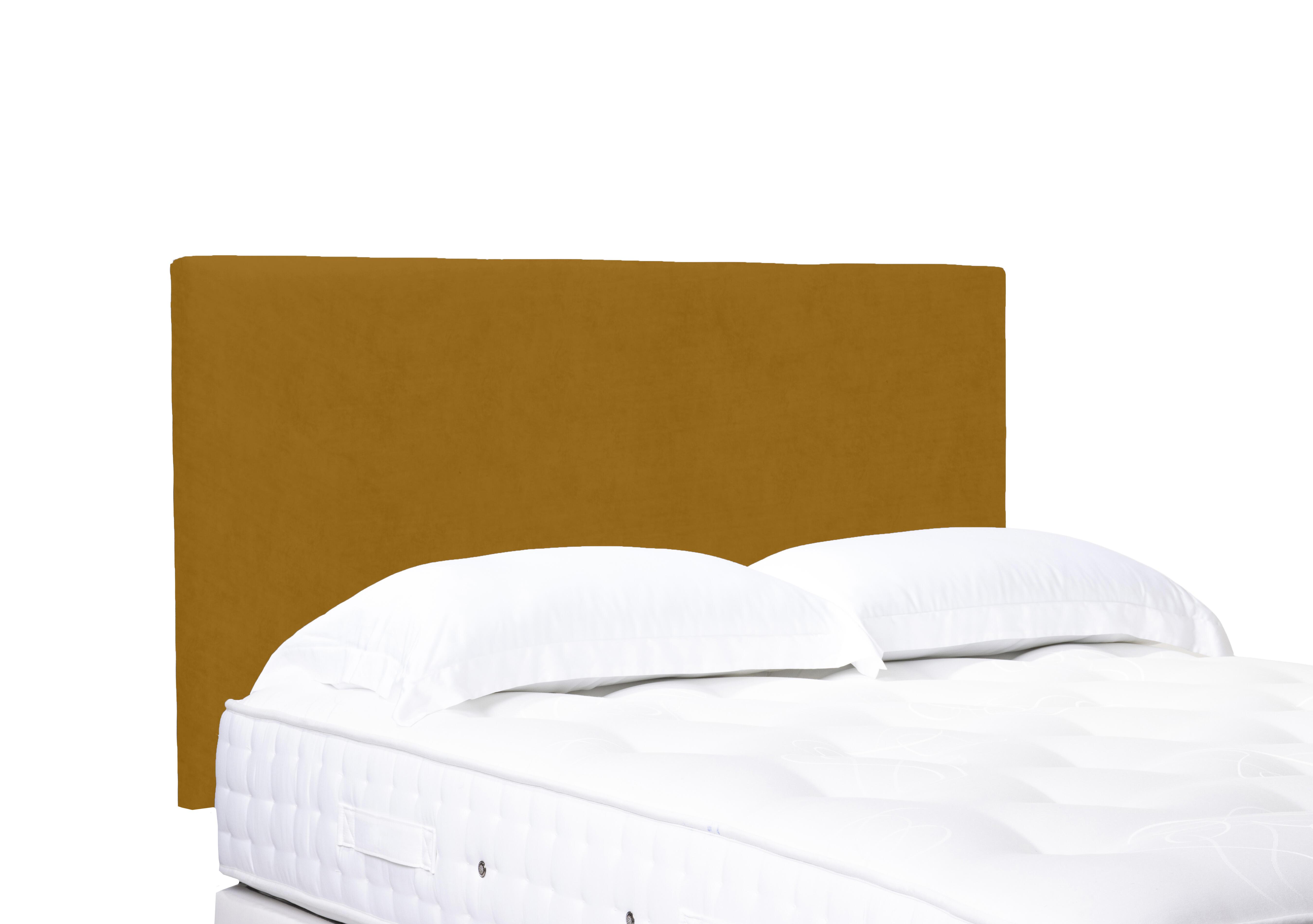 Origin Standard Strutted Headboard in Plush Corn on Furniture Village