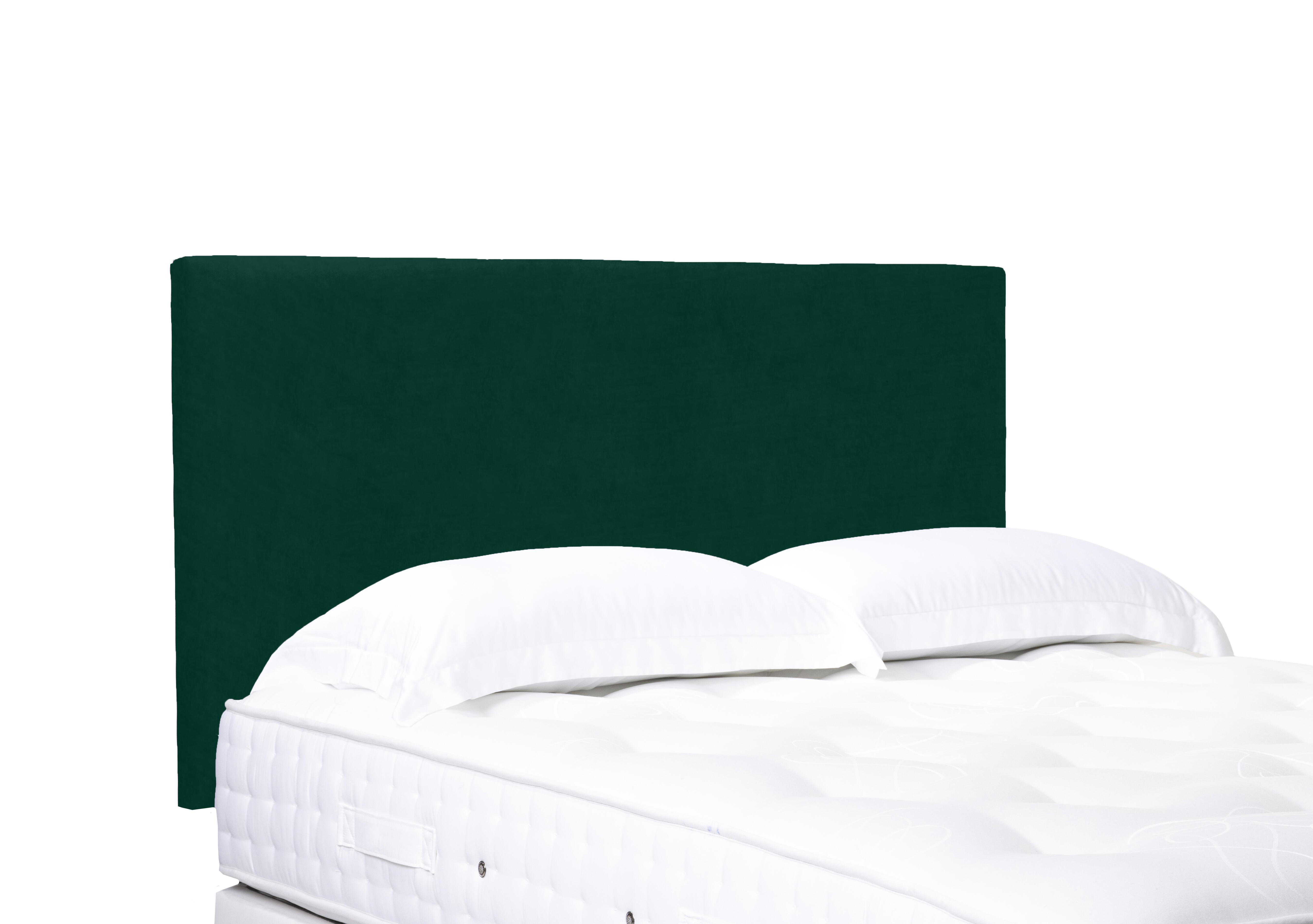 Artisan Collection Origin Standard Strutted Headboard in Plush Emerald on Furniture Village