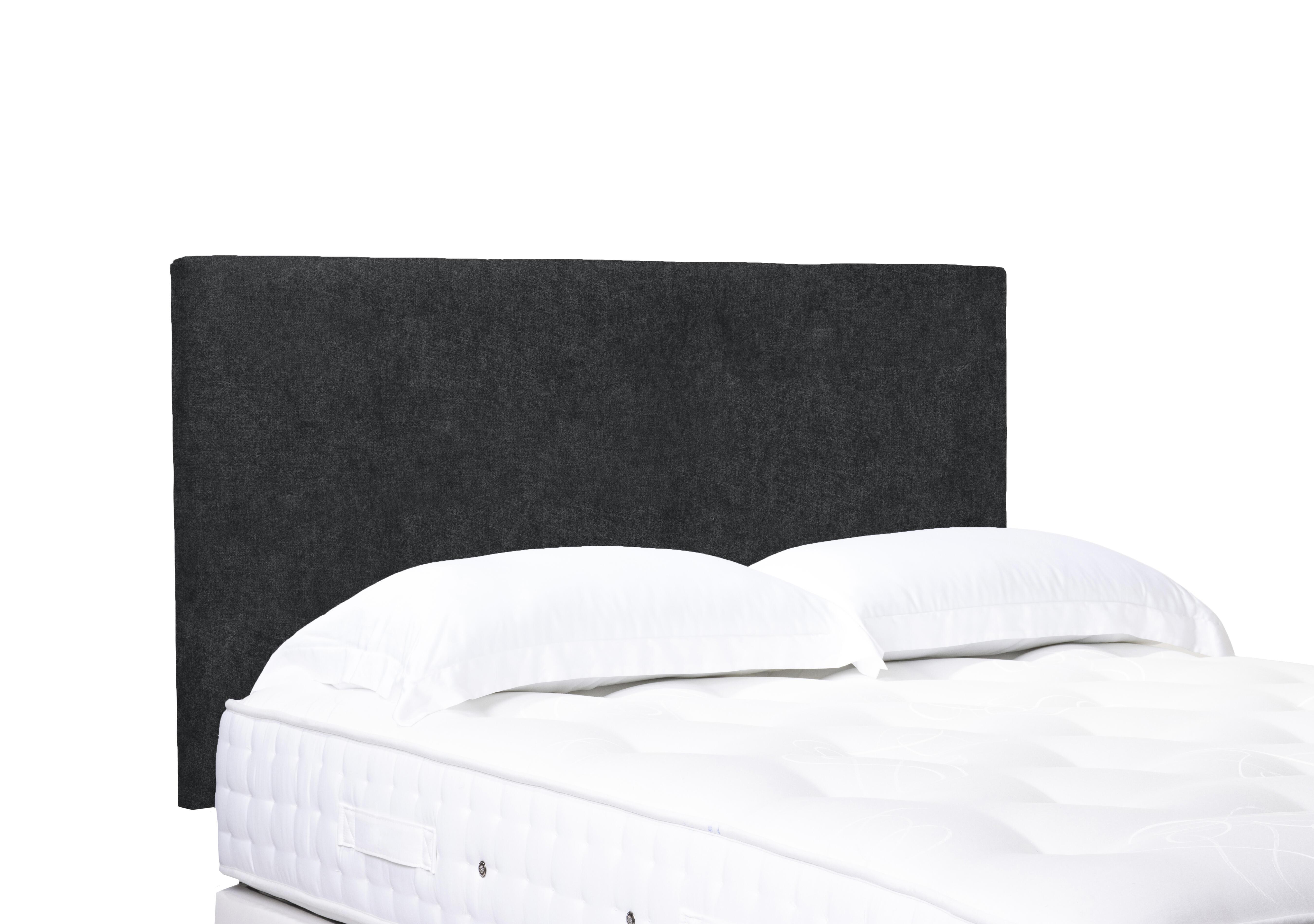 Artisan Collection Origin Standard Strutted Headboard in Tweed Charcoal on Furniture Village