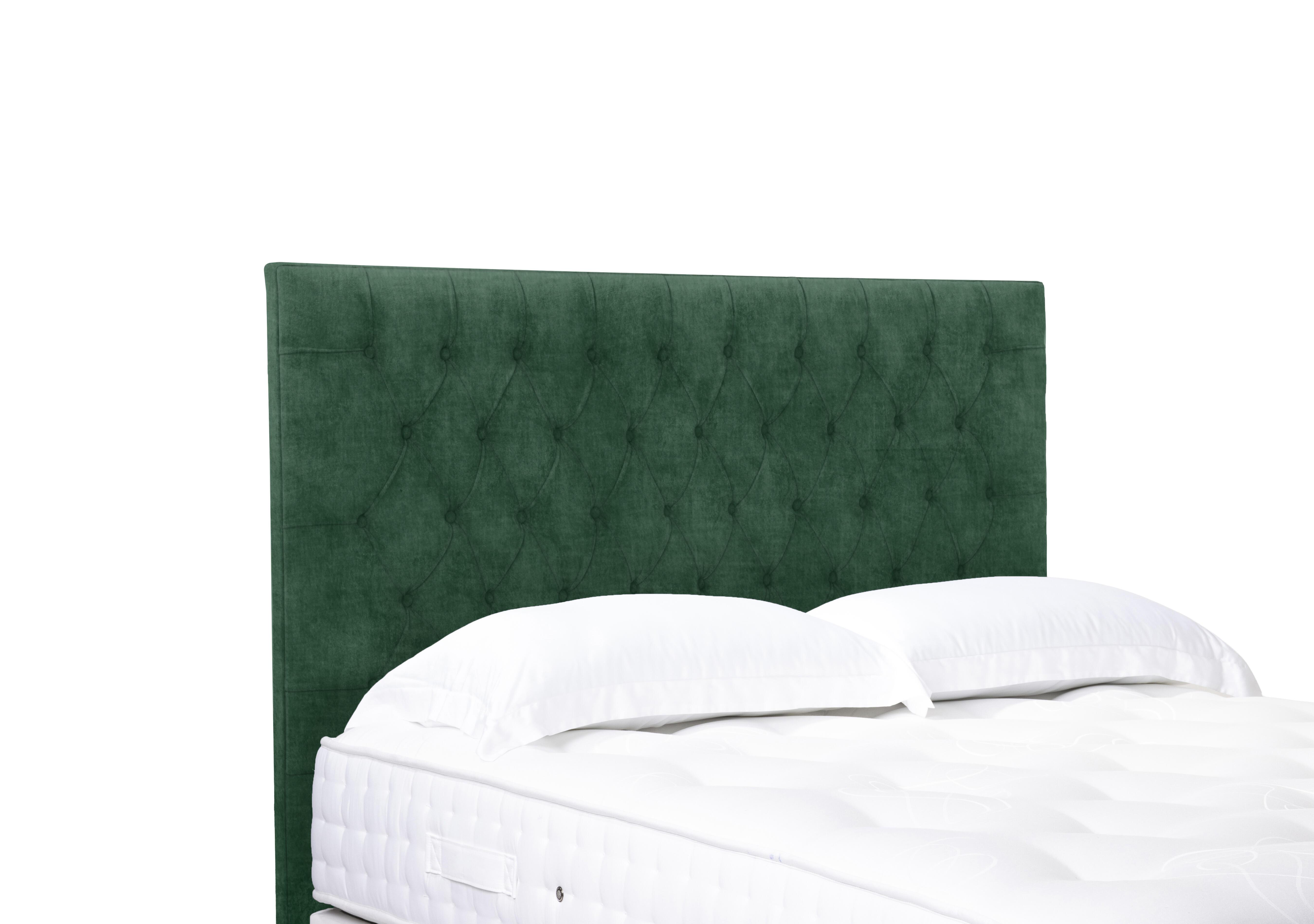 Orton High Floor Standing Headboard in 502 Tormaline Green on Furniture Village