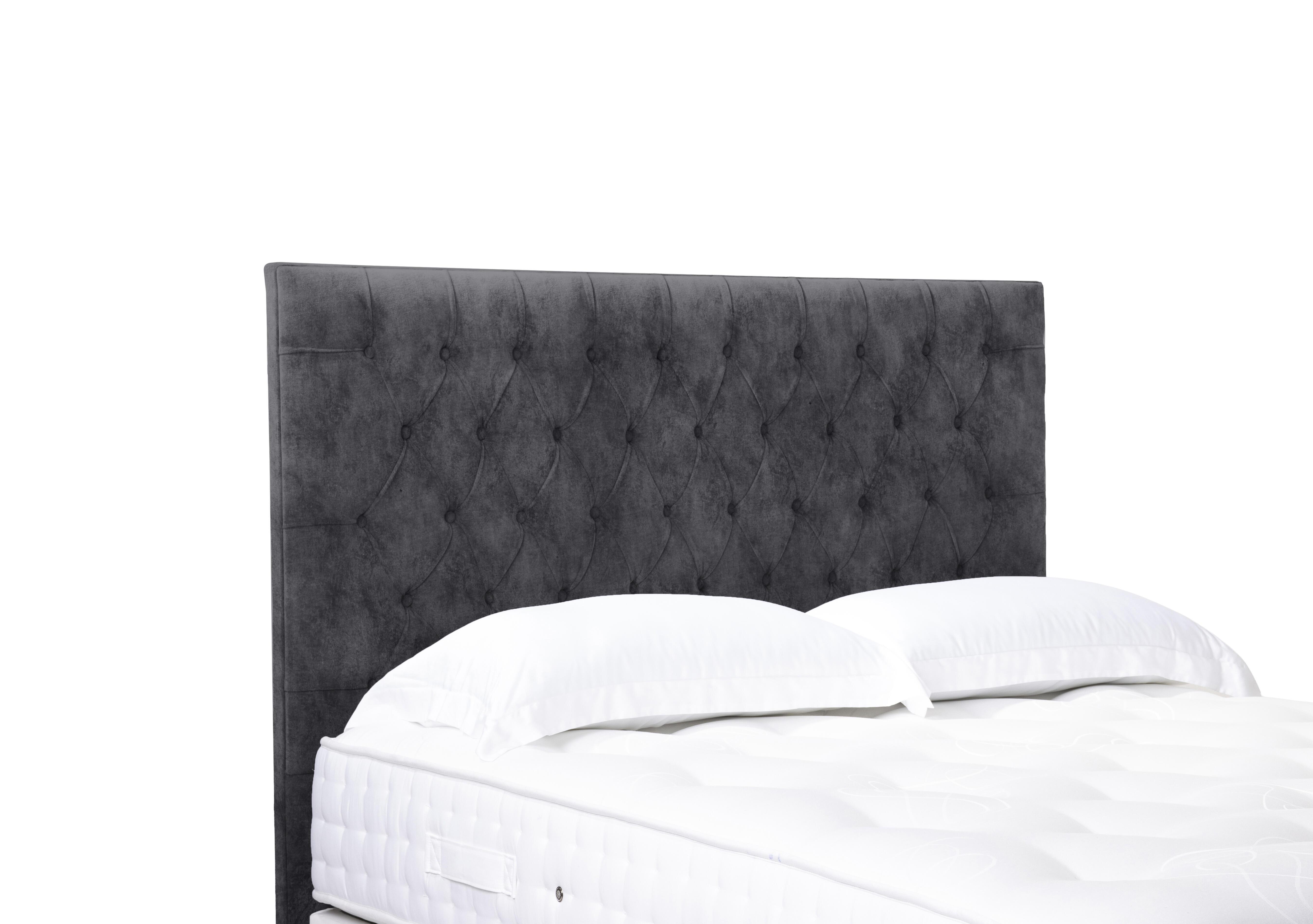 Artisan Collection Orton High Floor Standing Headboard in Daytona Coal on Furniture Village
