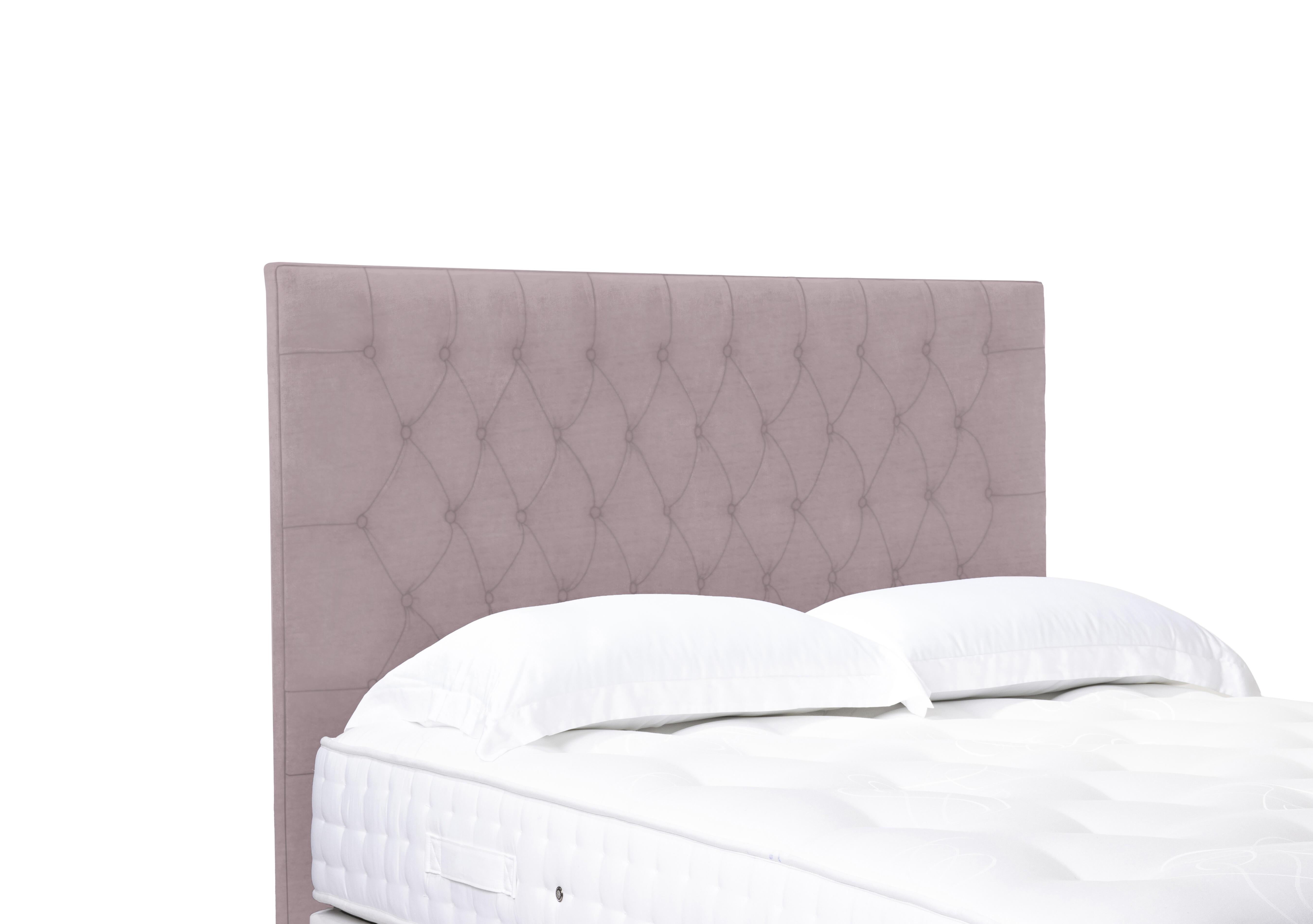 Artisan Collection Orton High Floor Standing Headboard in Plush Lilac on Furniture Village