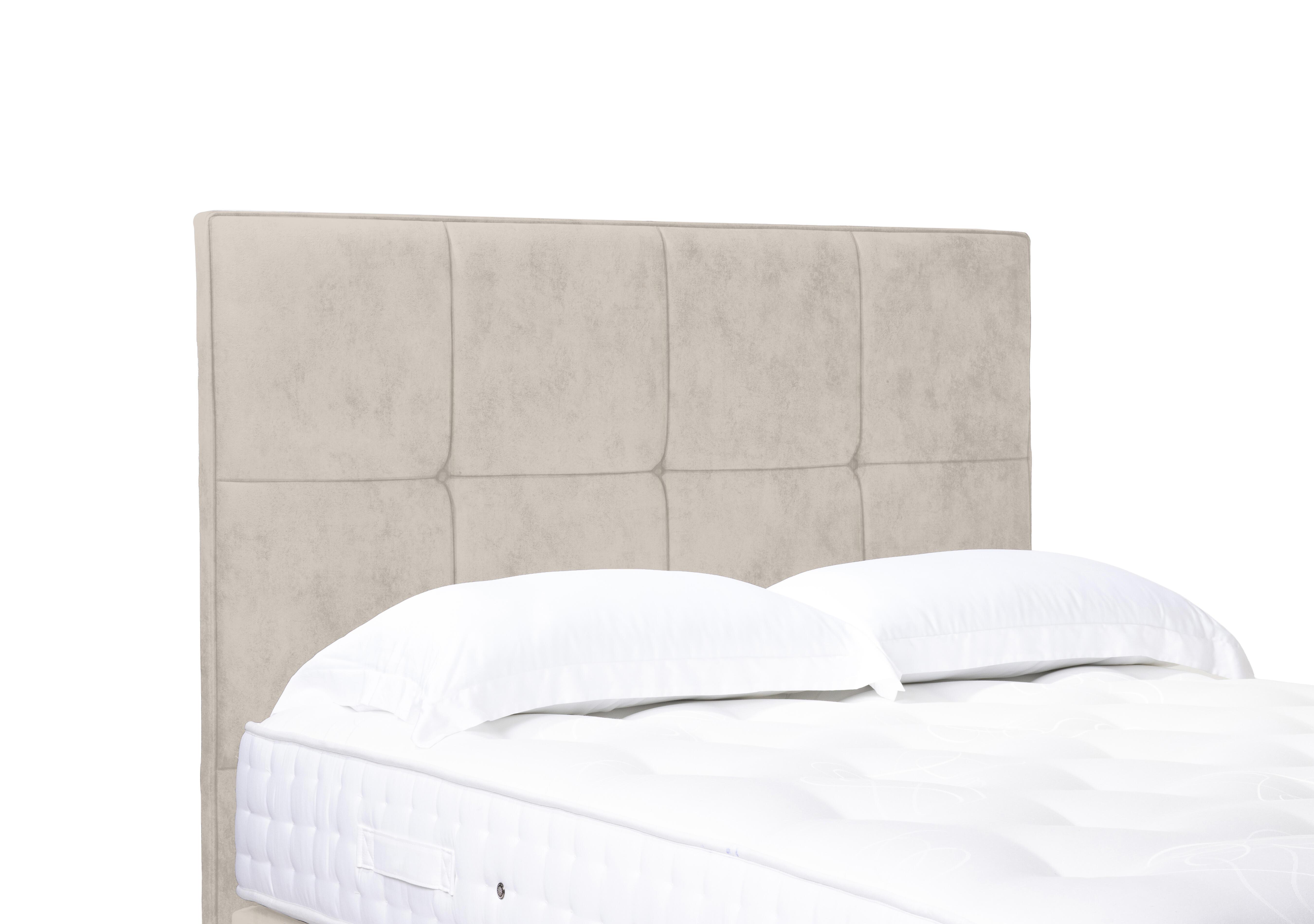 Reigns High Floor Standing Headboard in 901 Sandstone Pearl on Furniture Village