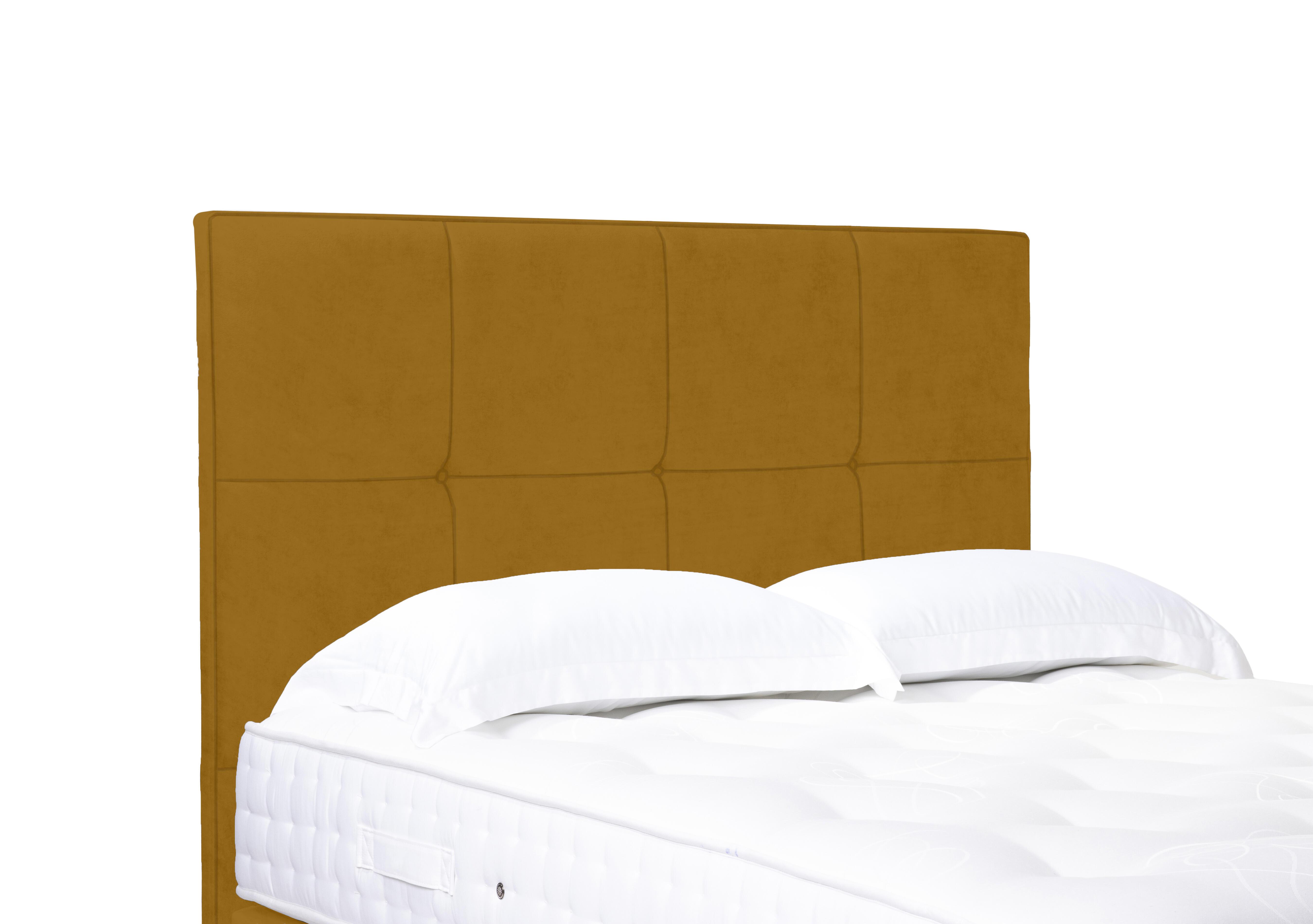 Reigns High Floor Standing Headboard in Plush Corn on Furniture Village