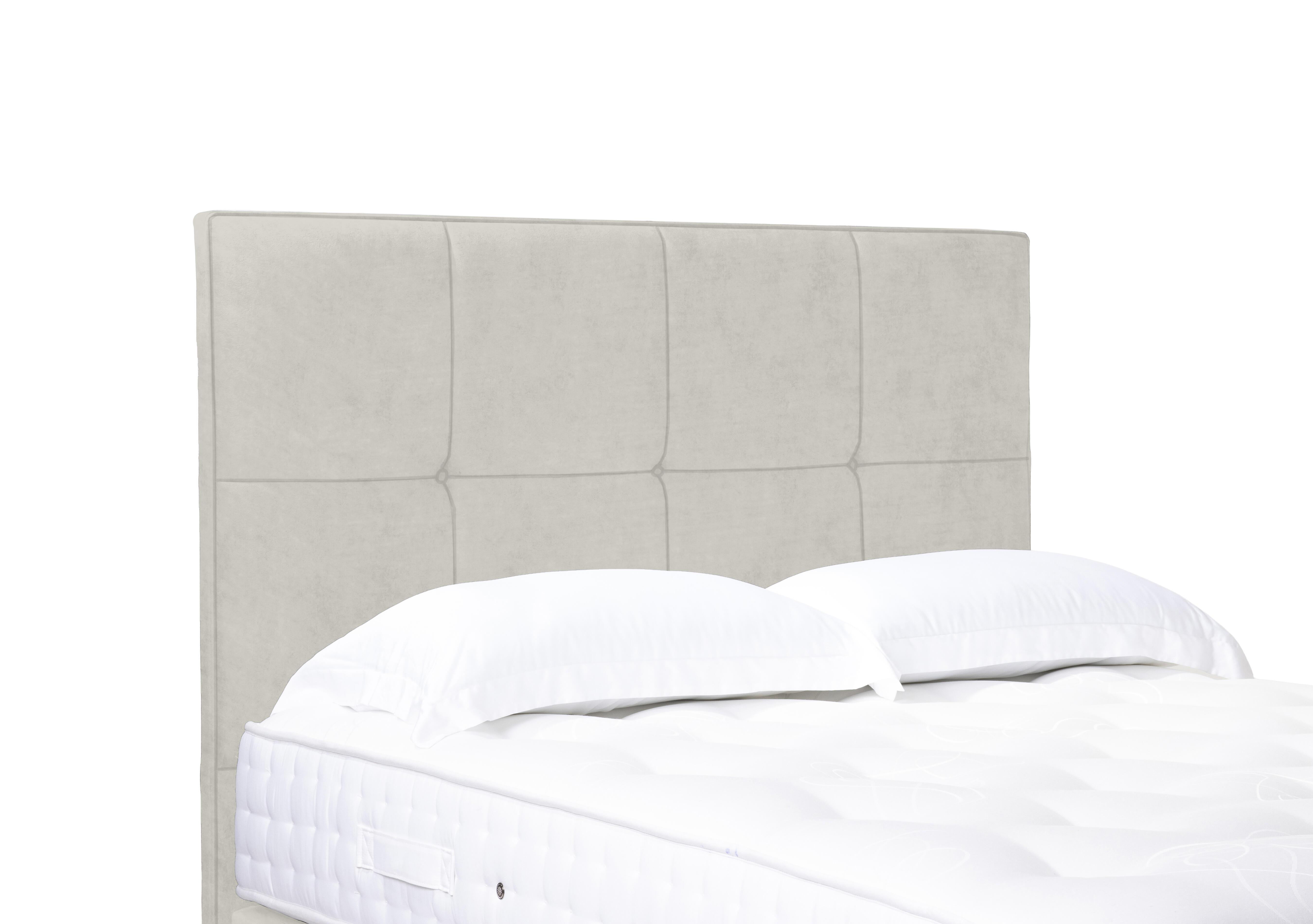 Artisan Collection Reigns High Floor Standing Headboard in Plush Ecru on Furniture Village