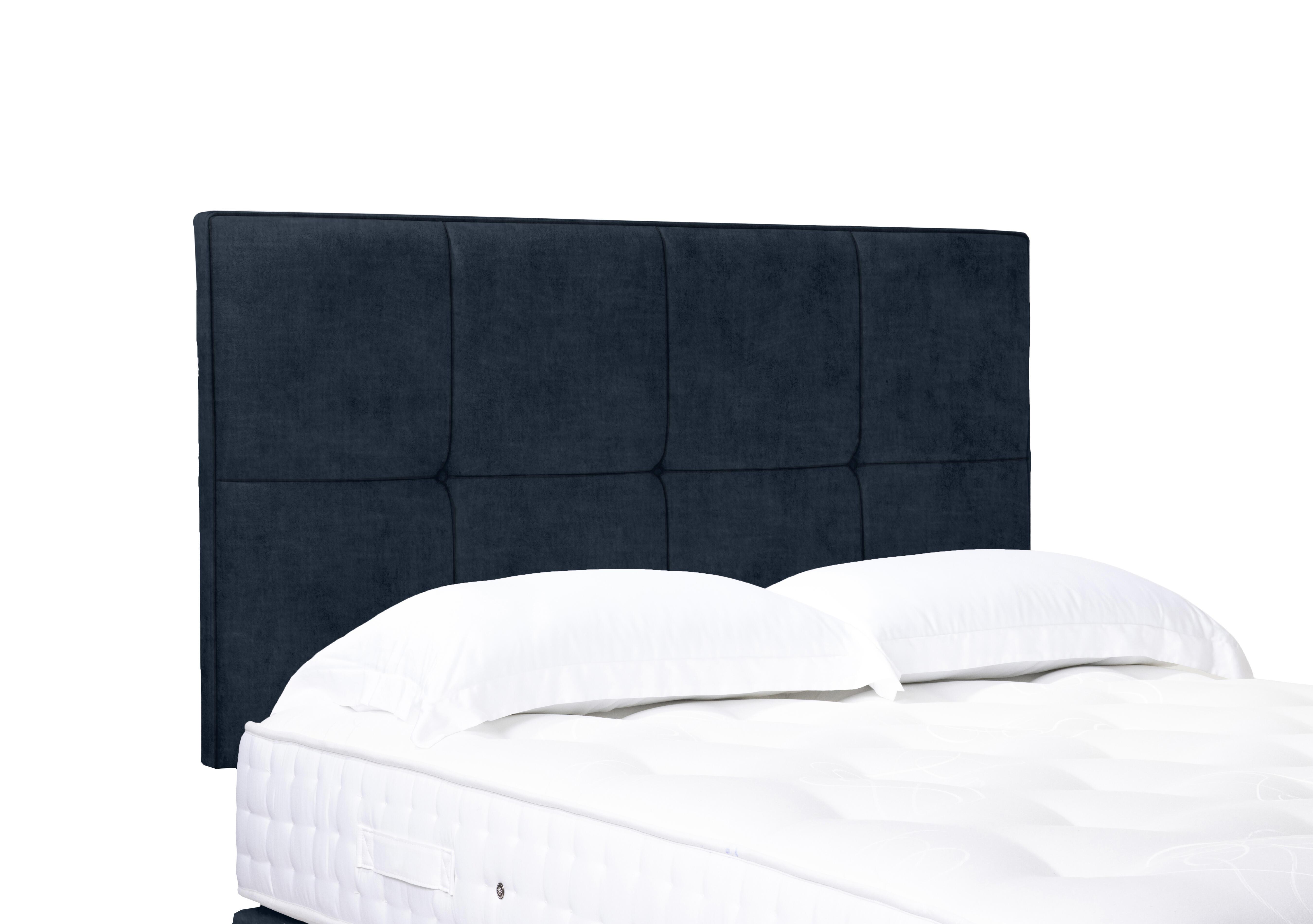 Artisan Collection Reigns High Strutted Headboard in 600 Granite Blue on Furniture Village