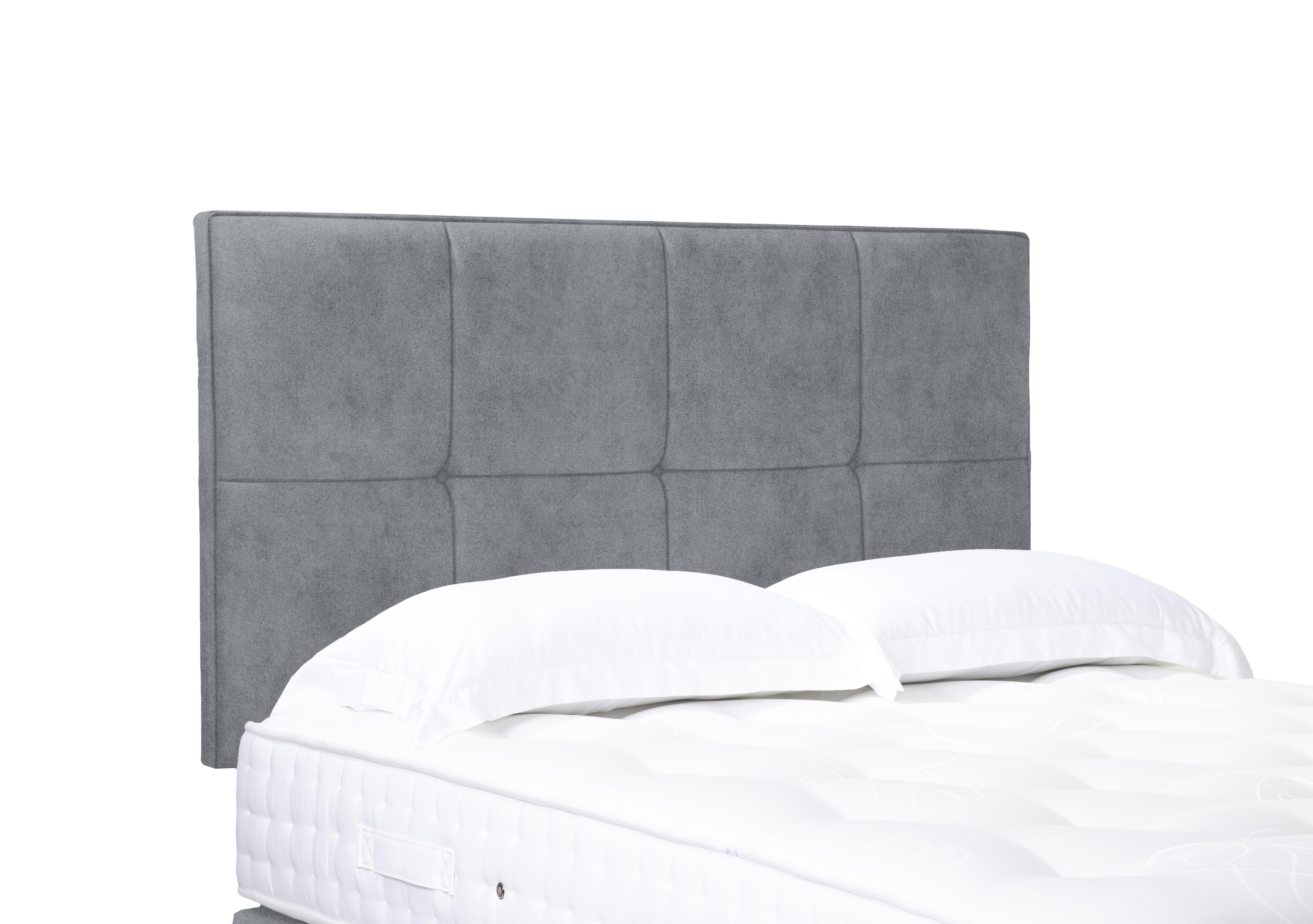 Artisan Collection Reigns High Strutted Headboard in 806 Simply Zinc on Furniture Village
