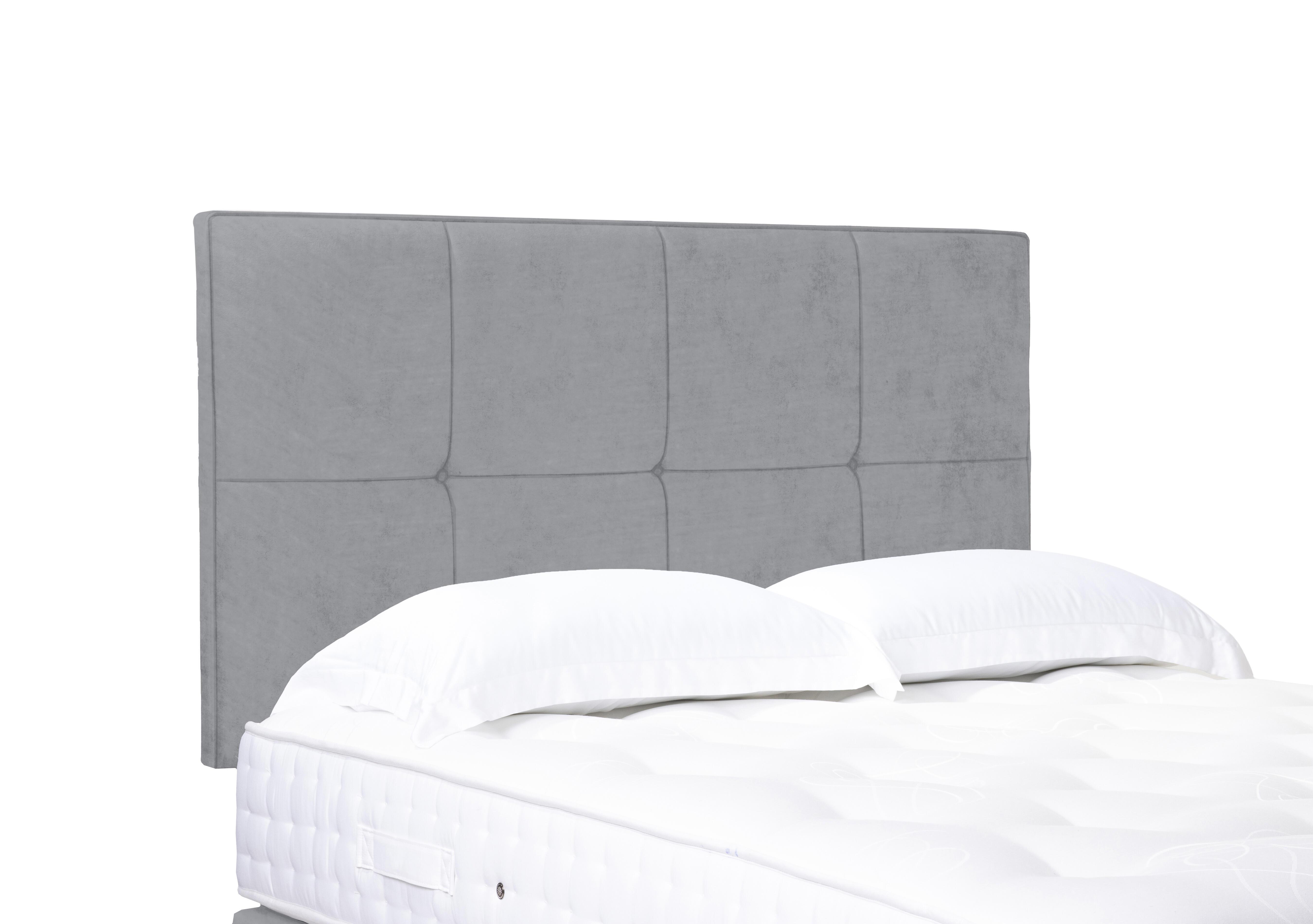 Artisan Collection Reigns High Strutted Headboard in Aston Silver on Furniture Village