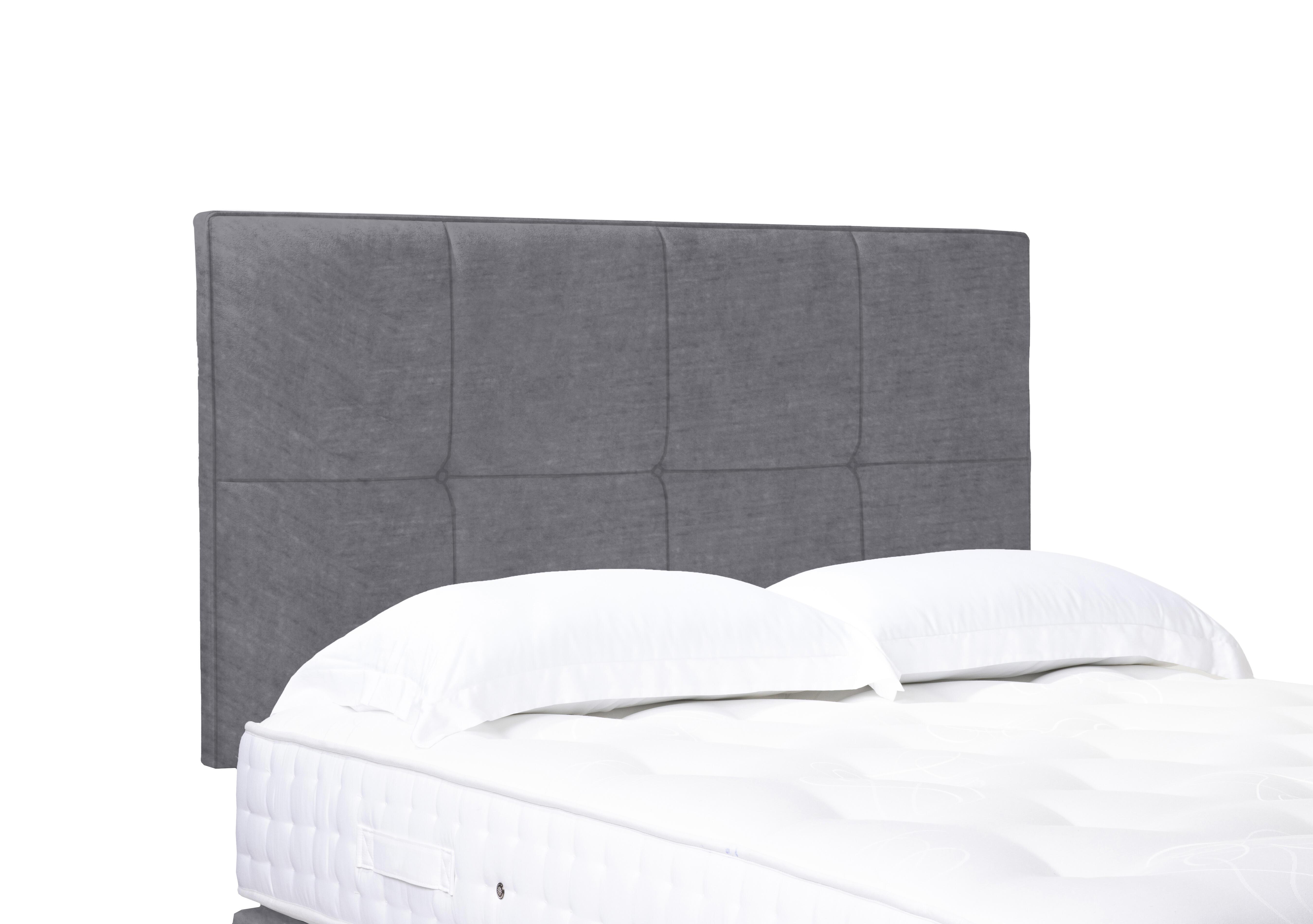 Artisan Collection Reigns High Strutted Headboard in Aston Steel on Furniture Village
