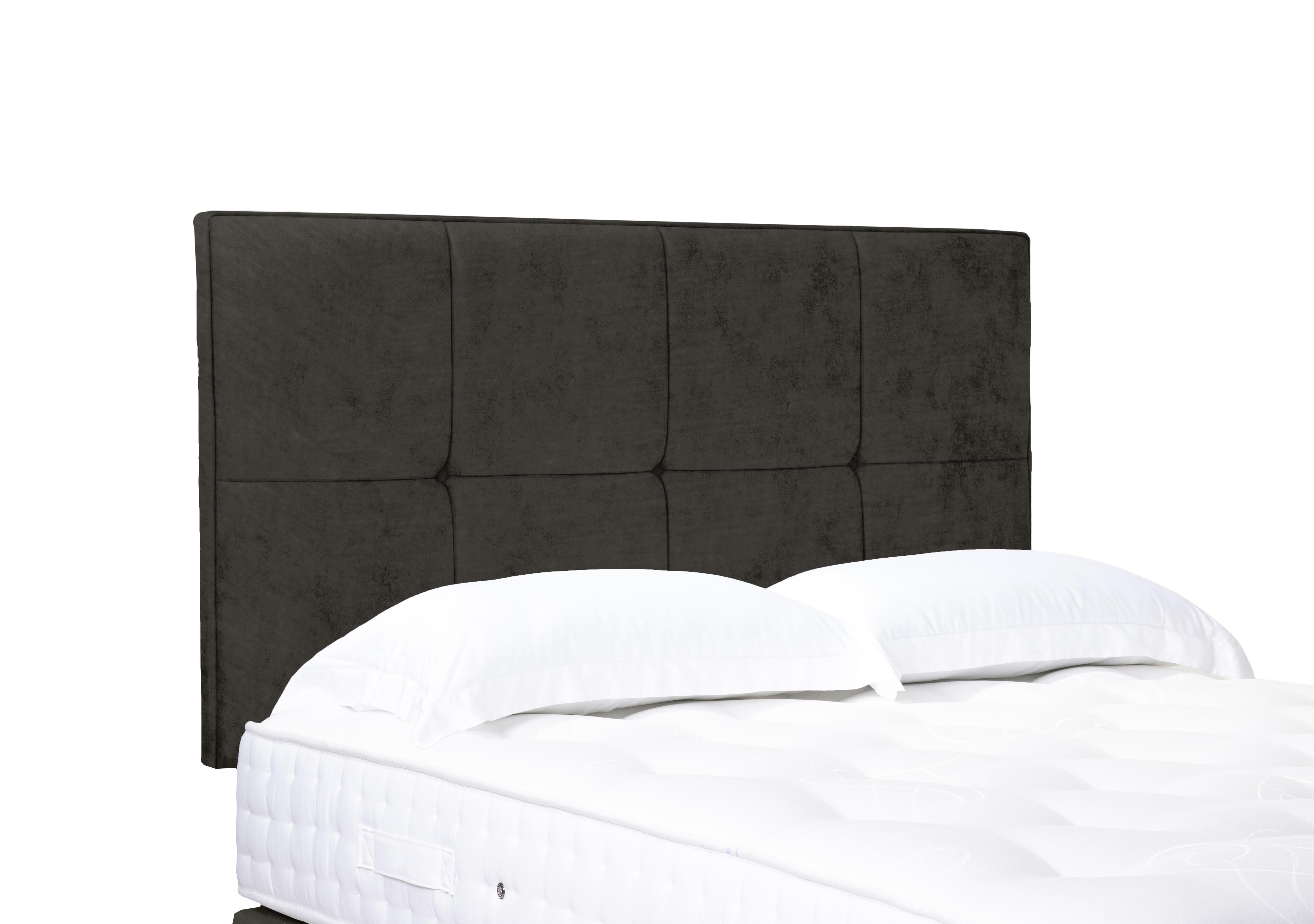 Artisan Collection Reigns High Strutted Headboard in Milan Thunder on Furniture Village