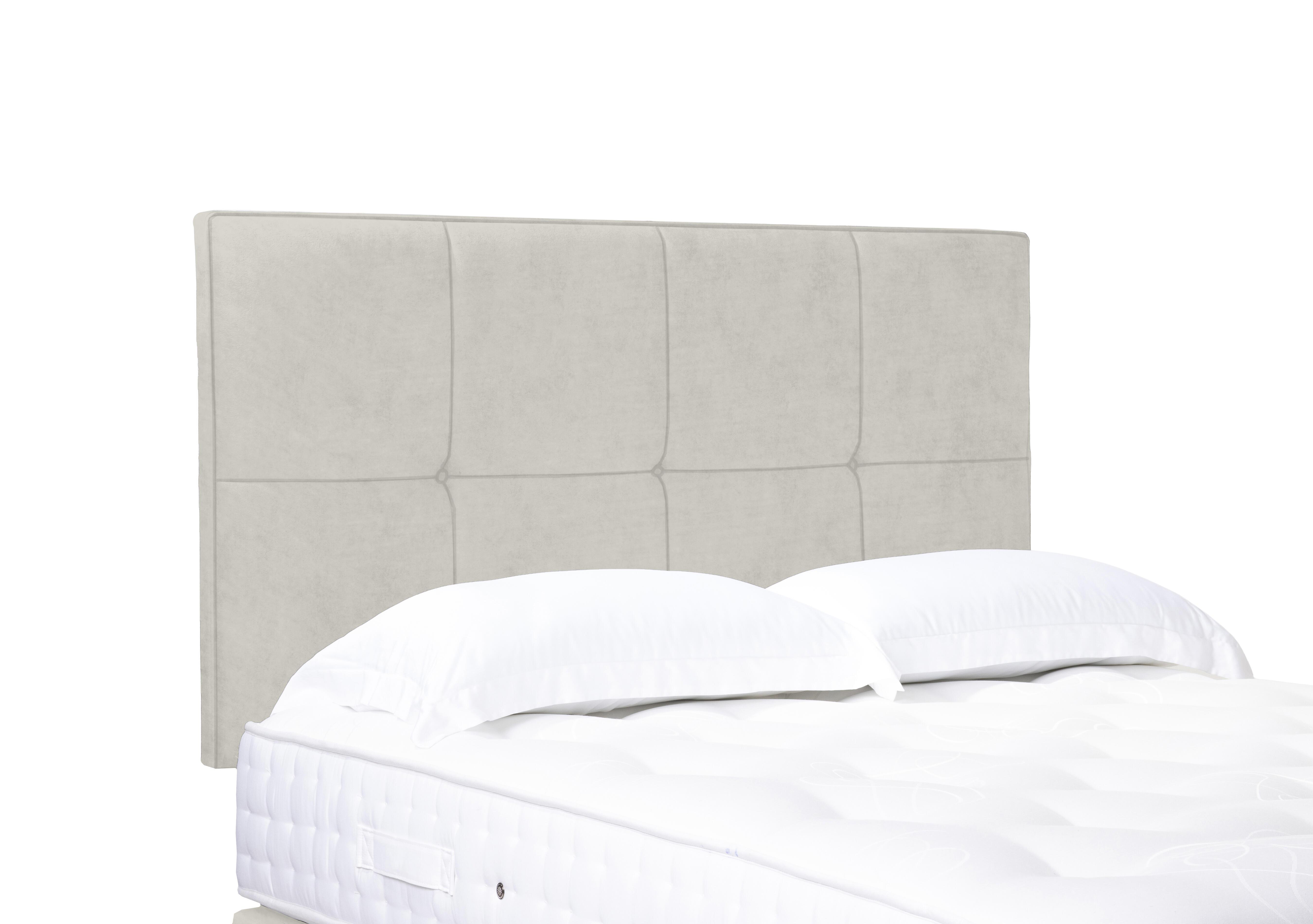 Artisan Collection Reigns High Strutted Headboard in Plush Ecru on Furniture Village