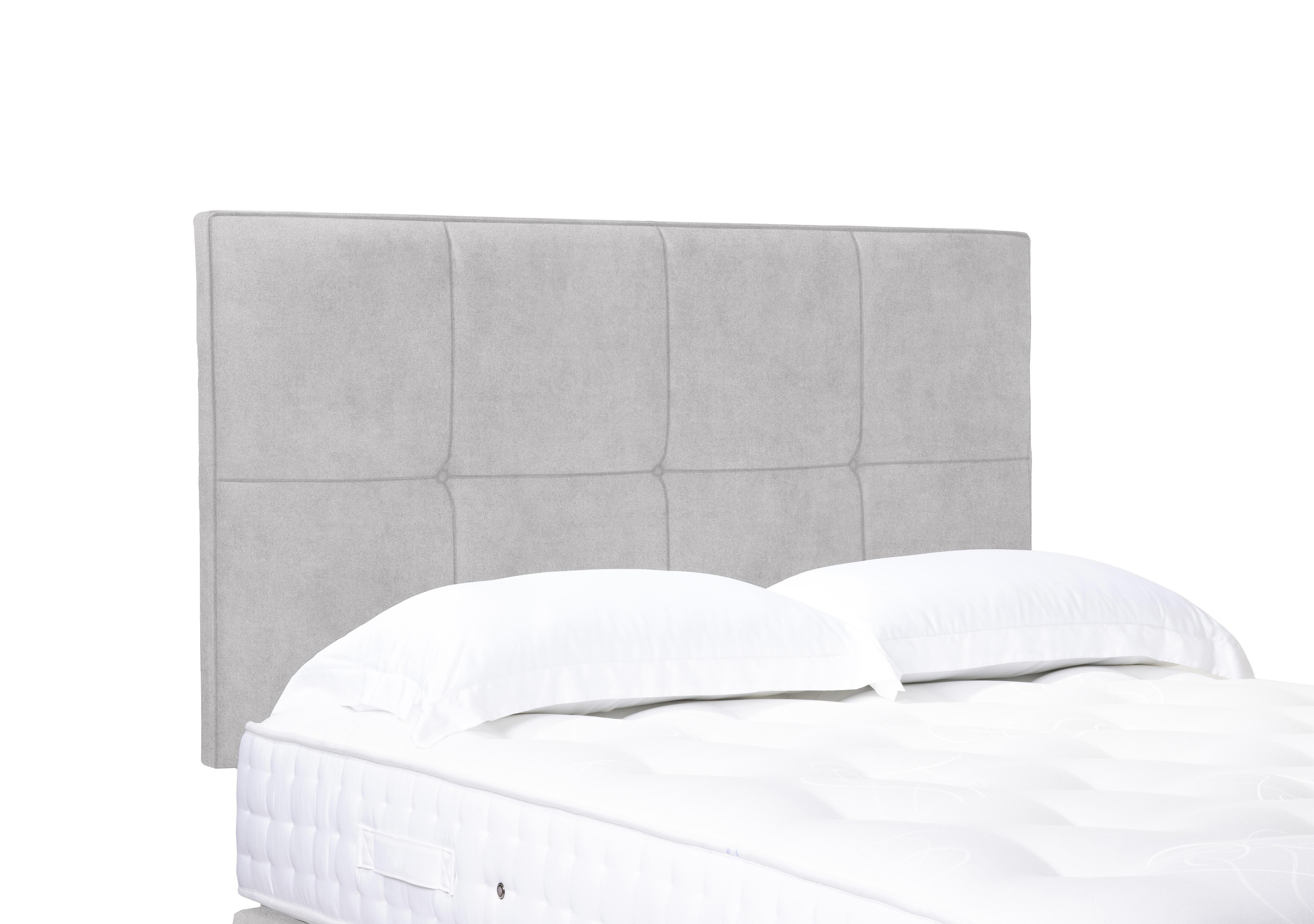 Artisan Collection Reigns High Strutted Headboard in Queens Pebble on Furniture Village