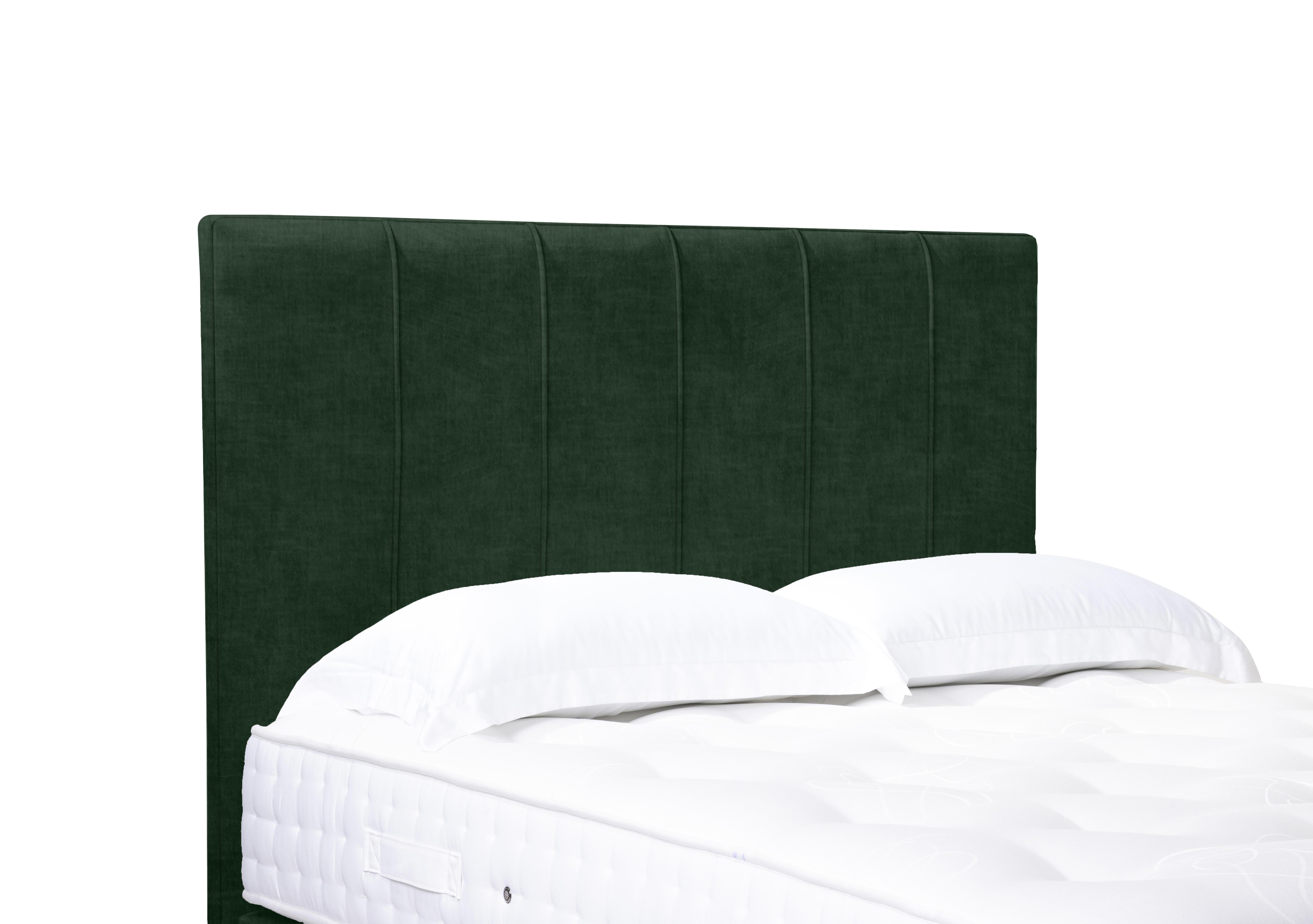 Artisan Collection Rhodes High Floor Standing Headboard in 502 Tormaline Green on Furniture Village