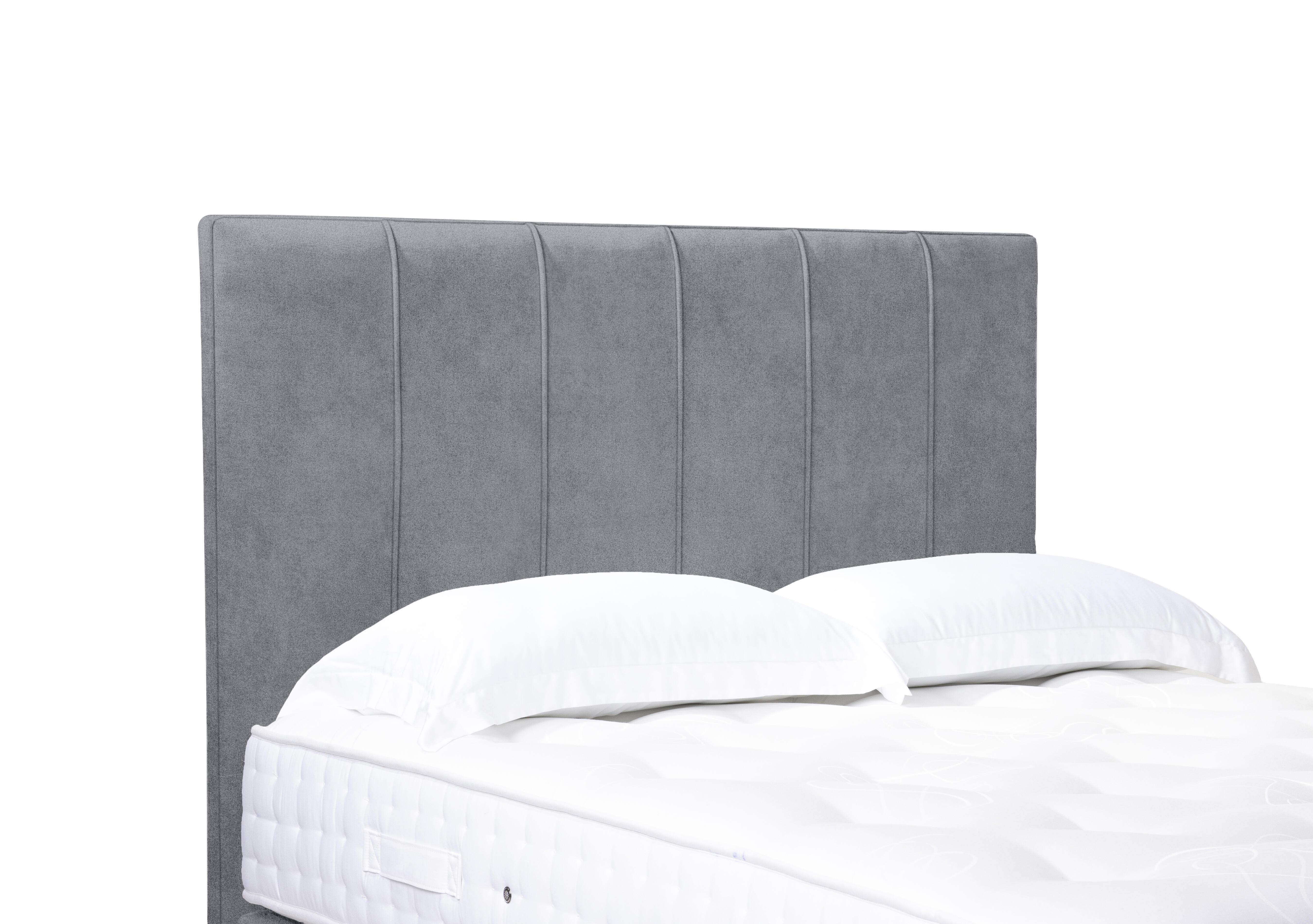 Artisan Collection Rhodes High Floor Standing Headboard in 806 Simply Zinc on Furniture Village
