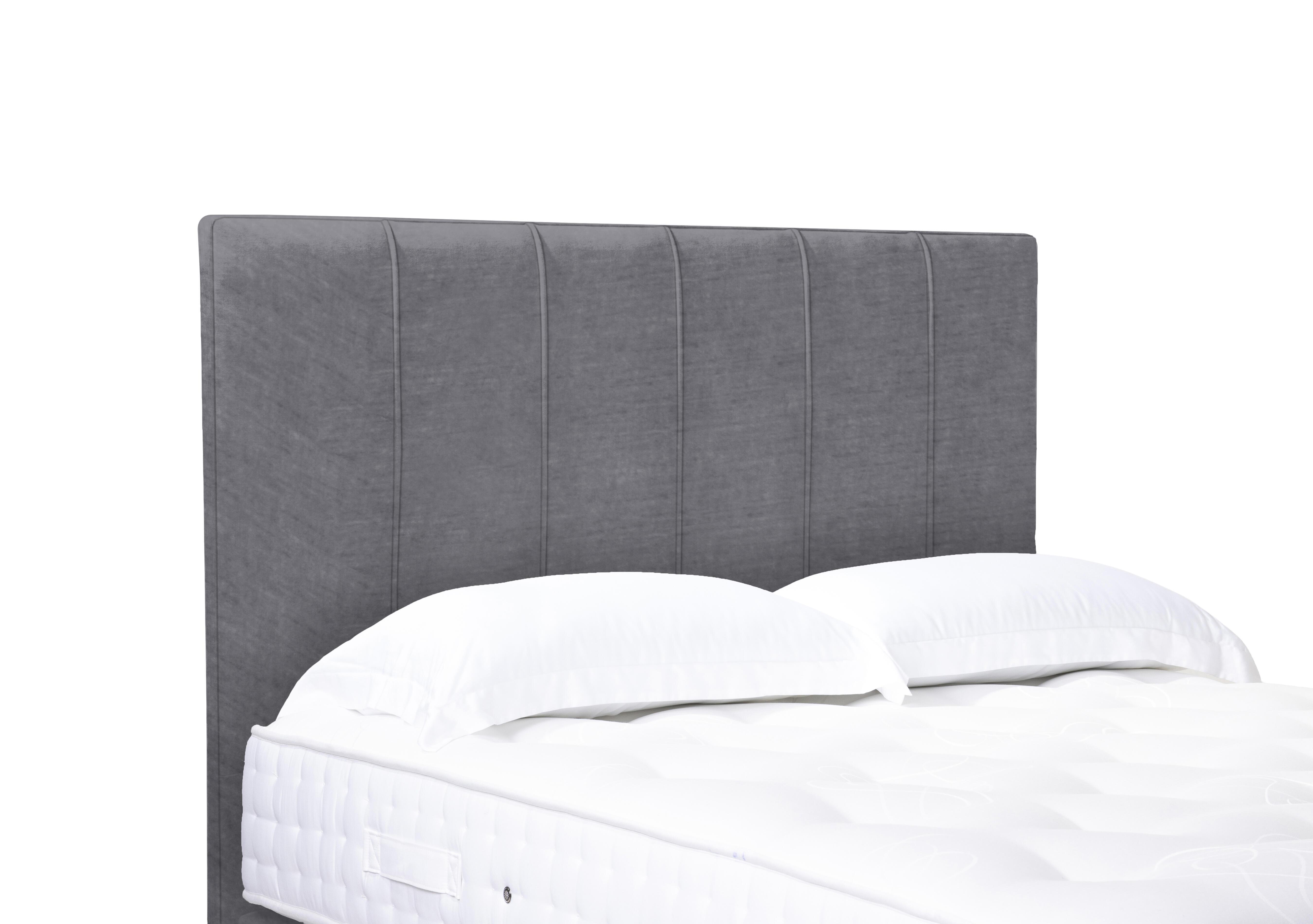 Artisan Collection Rhodes High Floor Standing Headboard in Aston Steel on Furniture Village