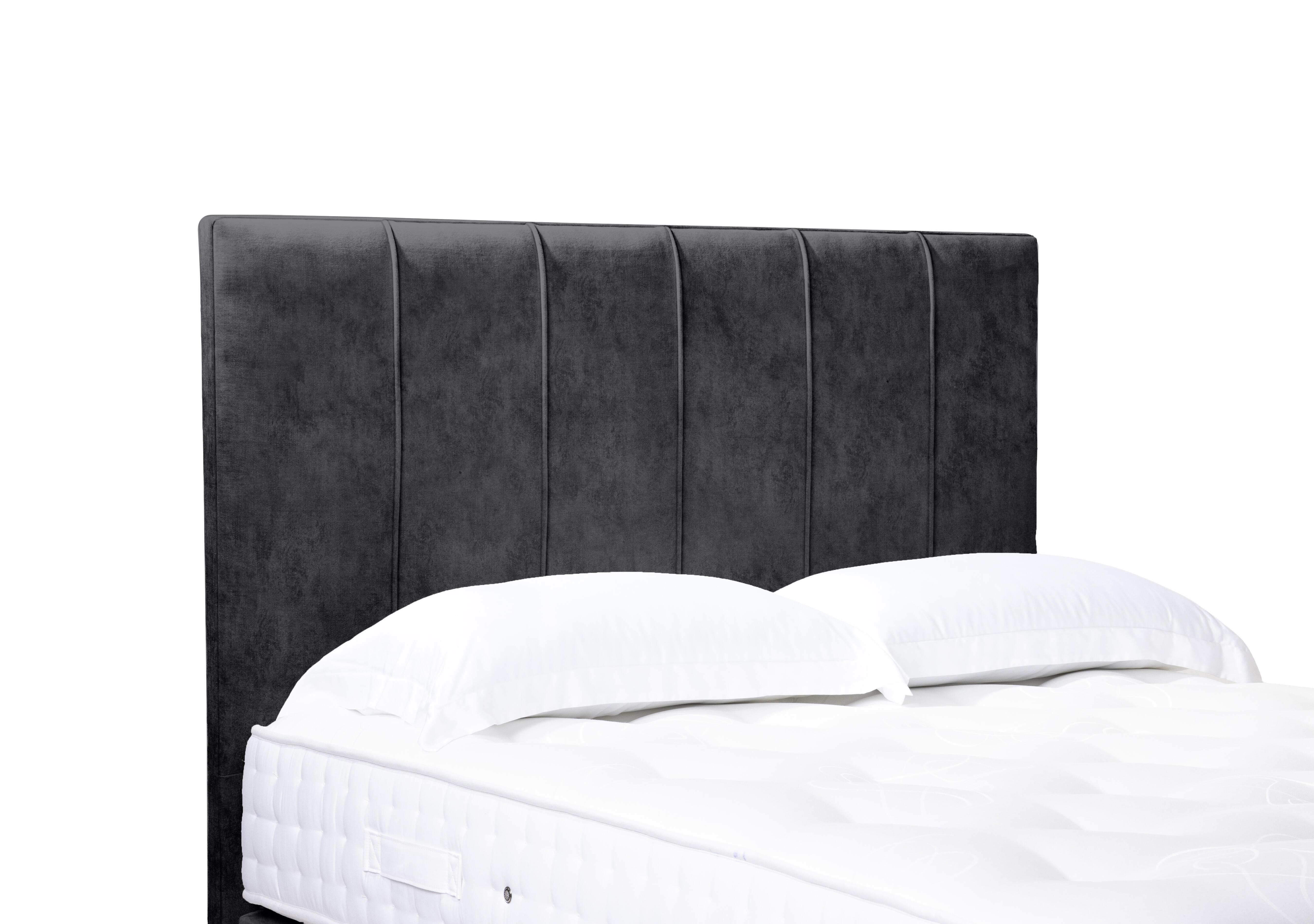 Artisan Collection Rhodes High Floor Standing Headboard in Daytona Coal on Furniture Village