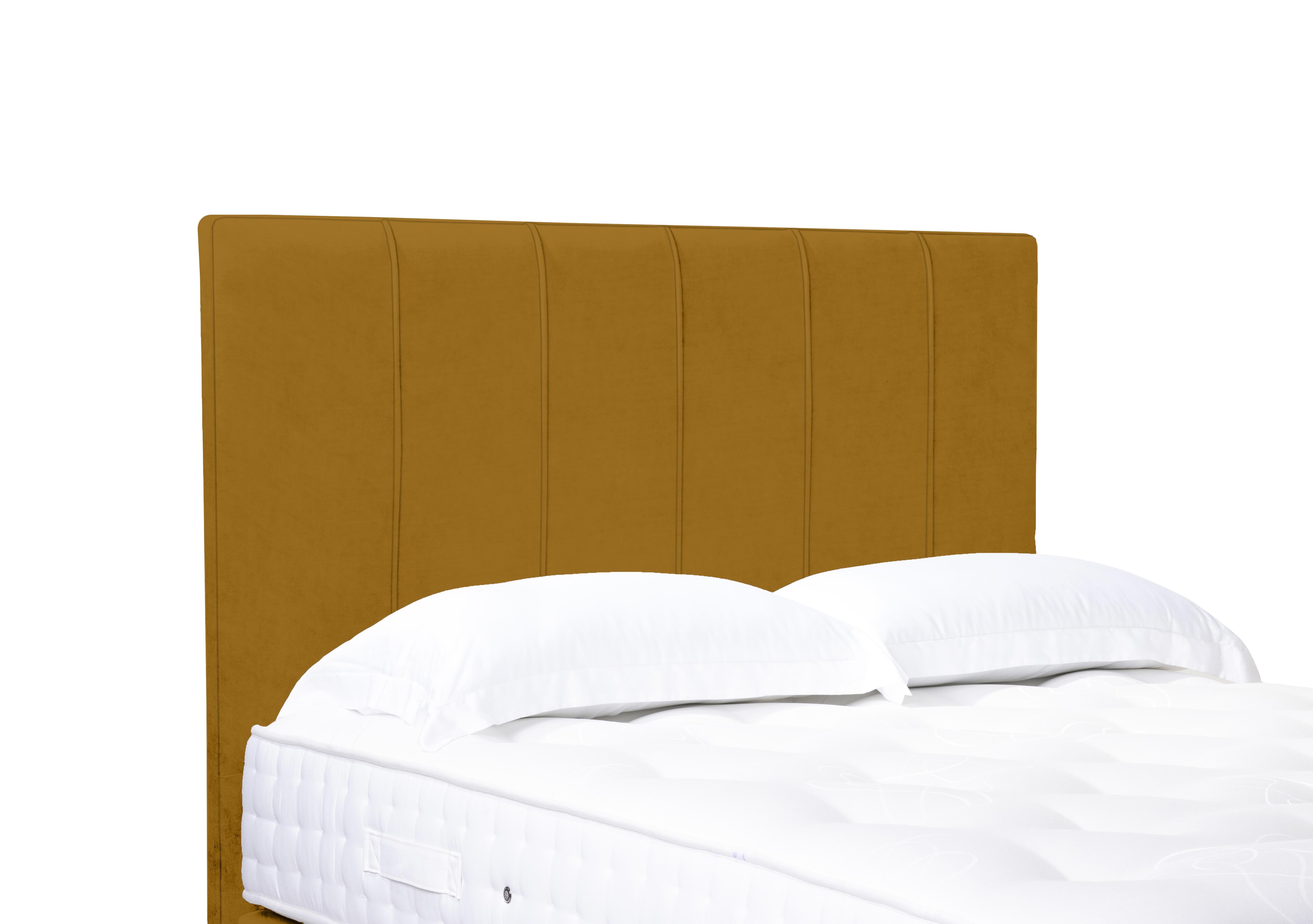 Rhodes High Floor Standing Headboard in Plush Corn on Furniture Village