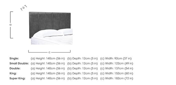 Artisan Collection Rhodes High Strutted Headboard in  on Furniture Village