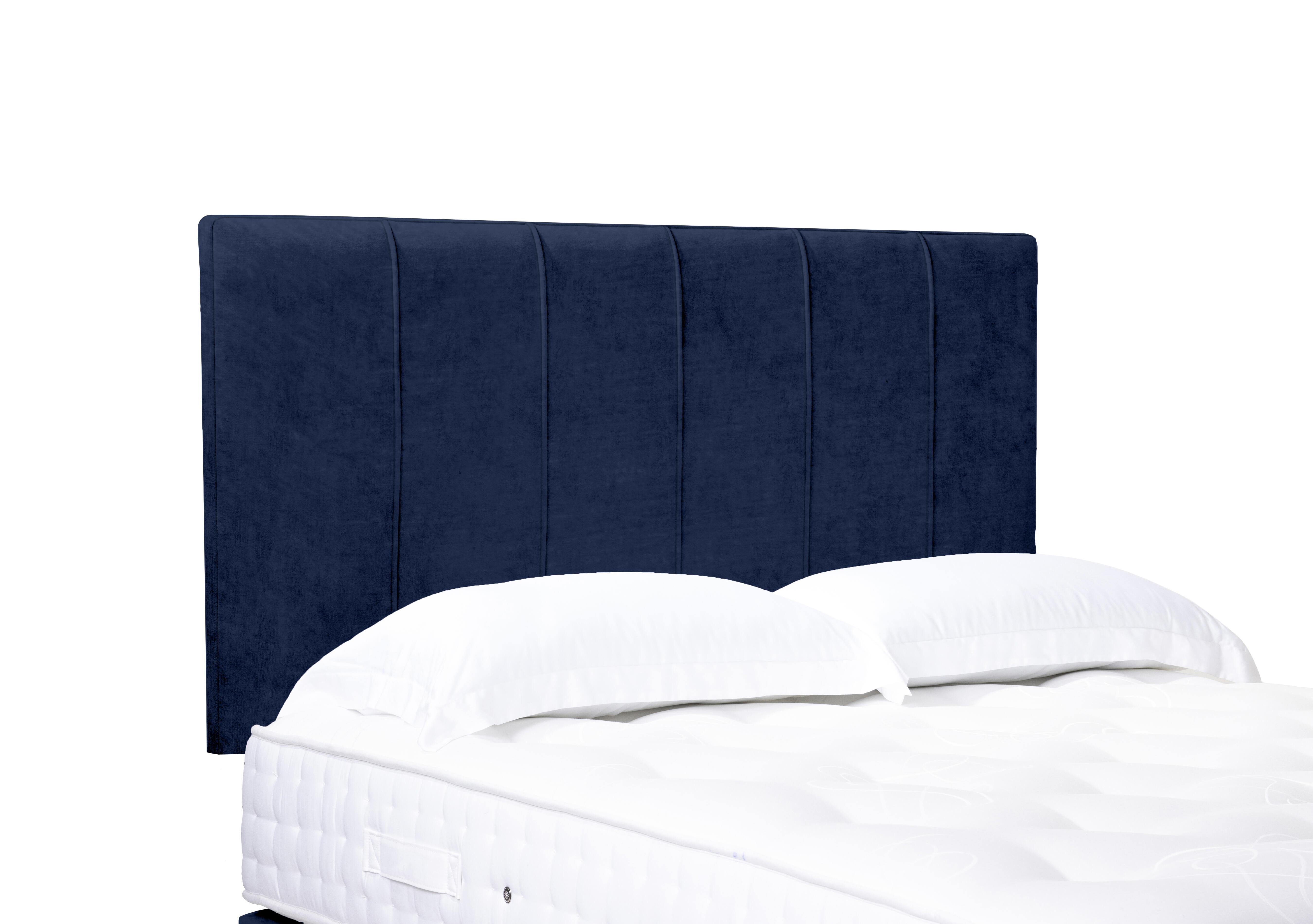 Artisan Collection Rhodes High Strutted Headboard in Aston Navy on Furniture Village