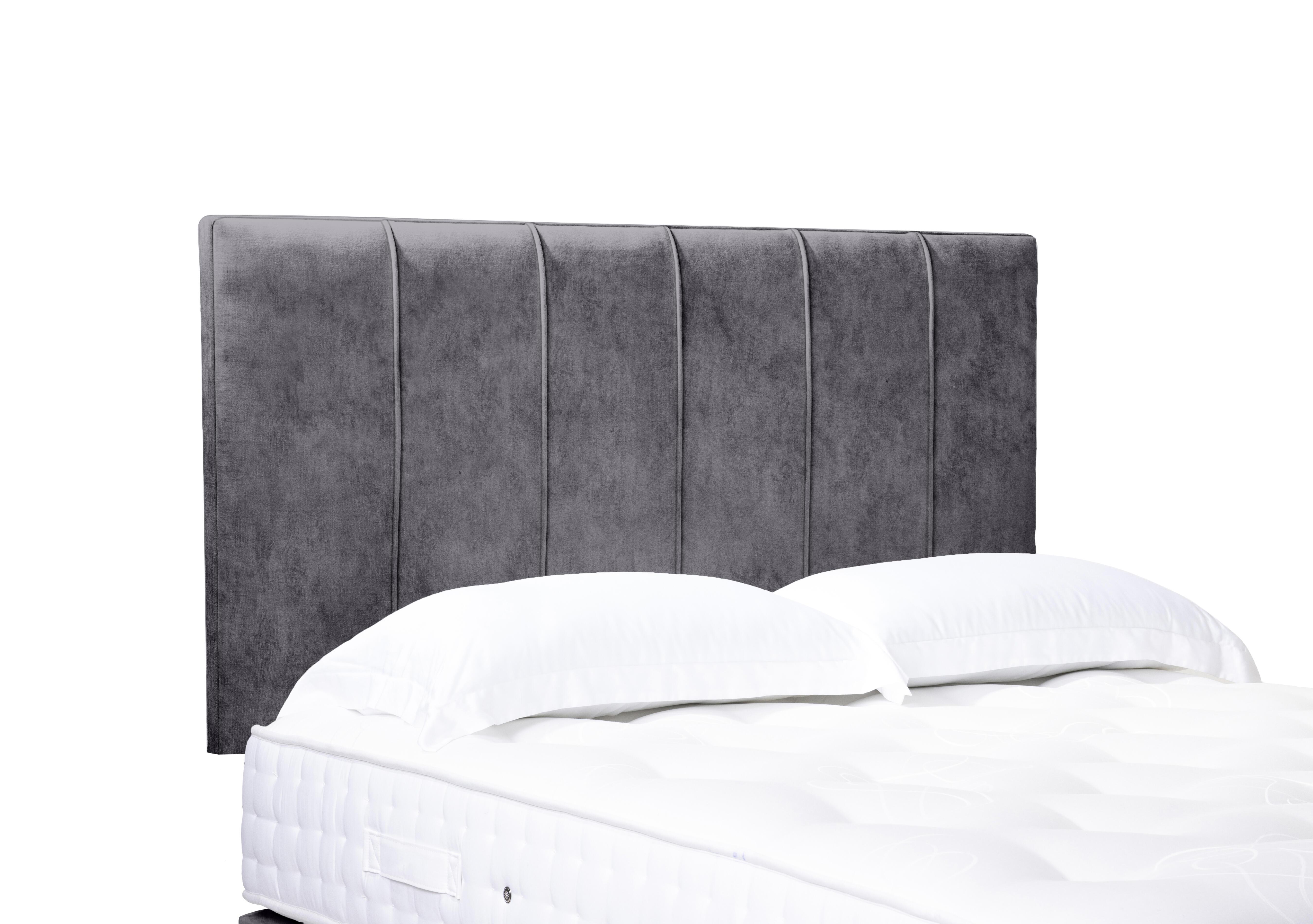 Artisan Collection Rhodes High Strutted Headboard in Daytona Grey on Furniture Village