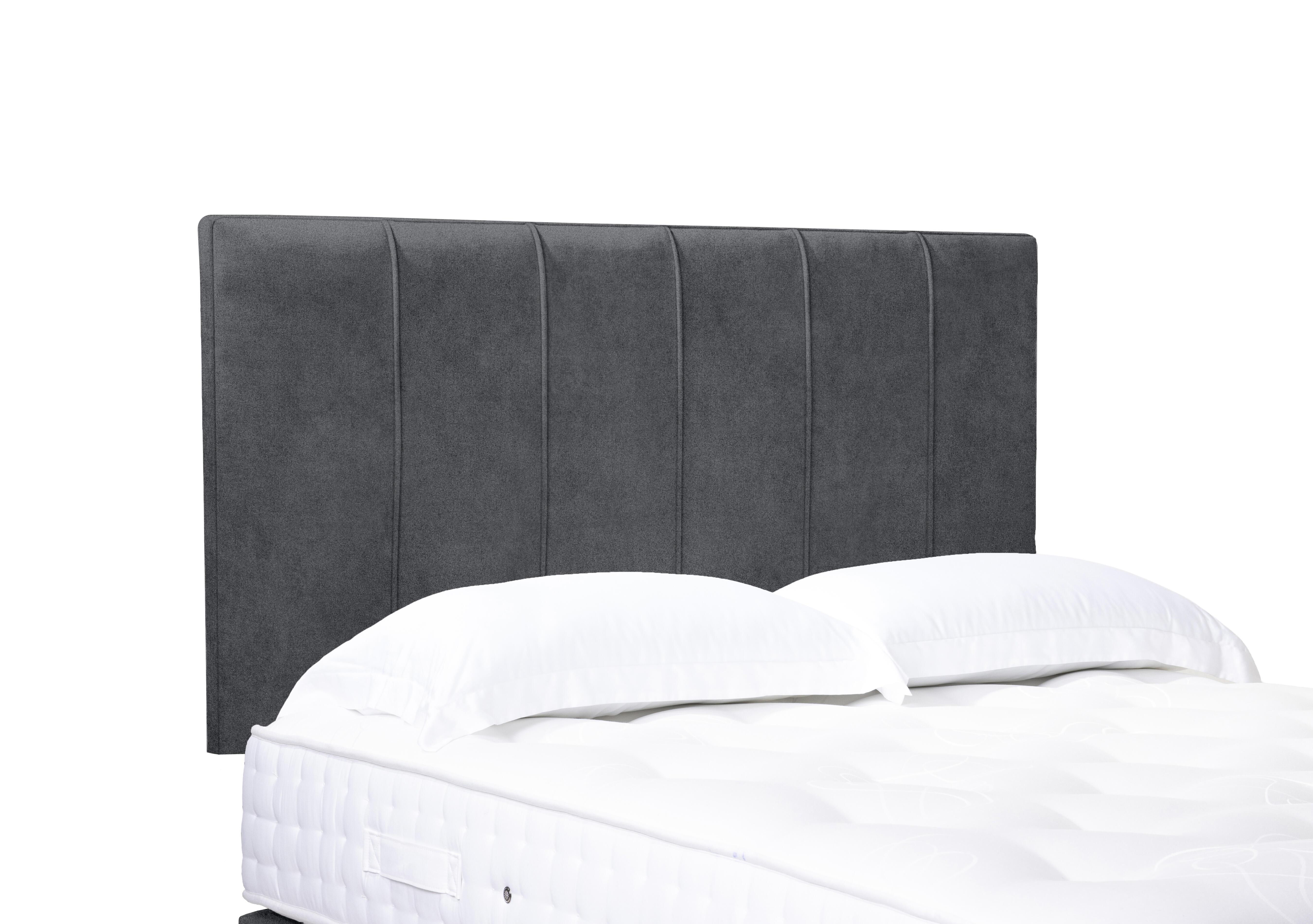 Artisan Collection Rhodes High Strutted Headboard in Pewter Haze on Furniture Village