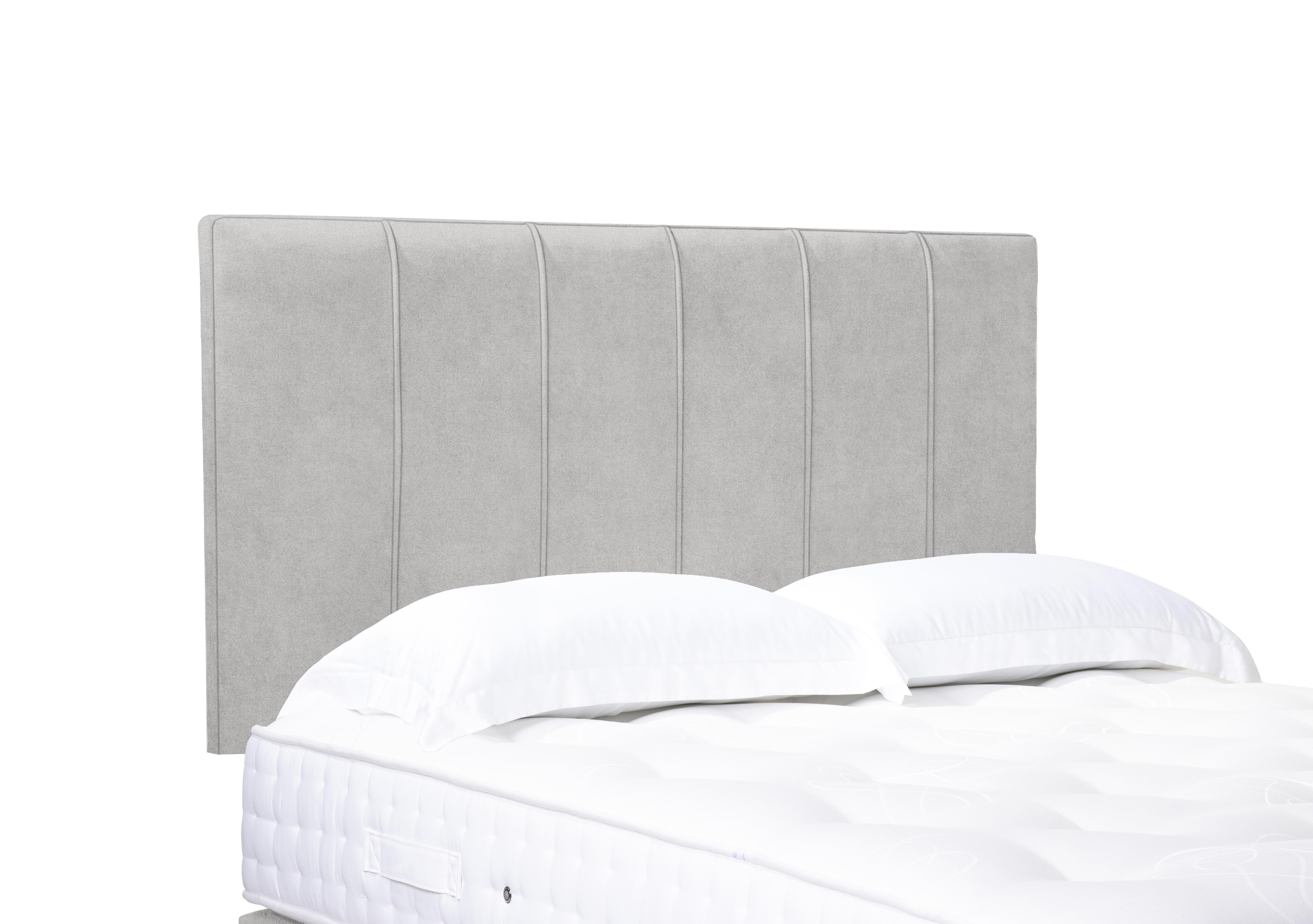 Artisan Collection Rhodes High Strutted Headboard in Plain Opal on Furniture Village