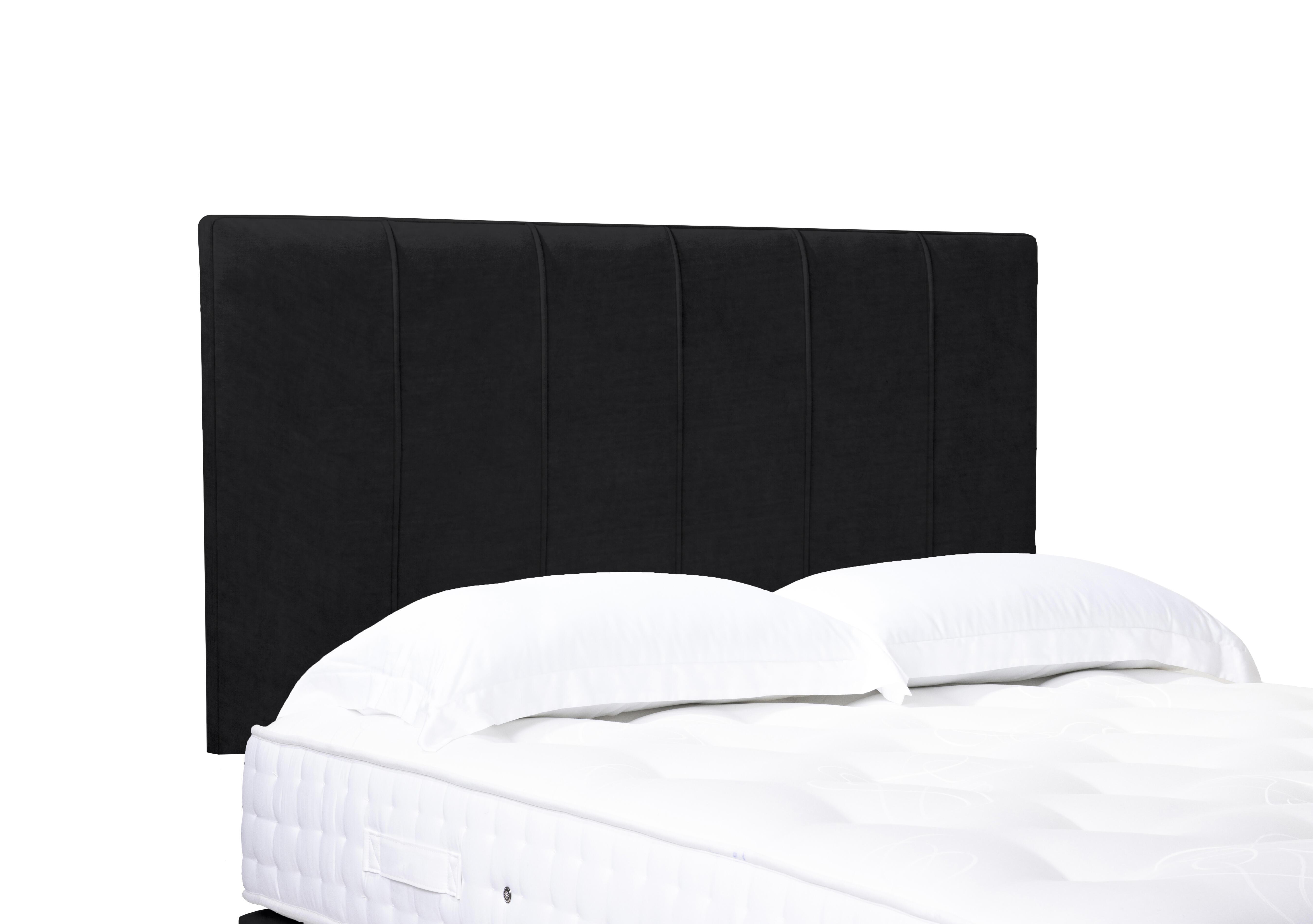 Artisan Collection Rhodes High Strutted Headboard in Plush Ebony on Furniture Village