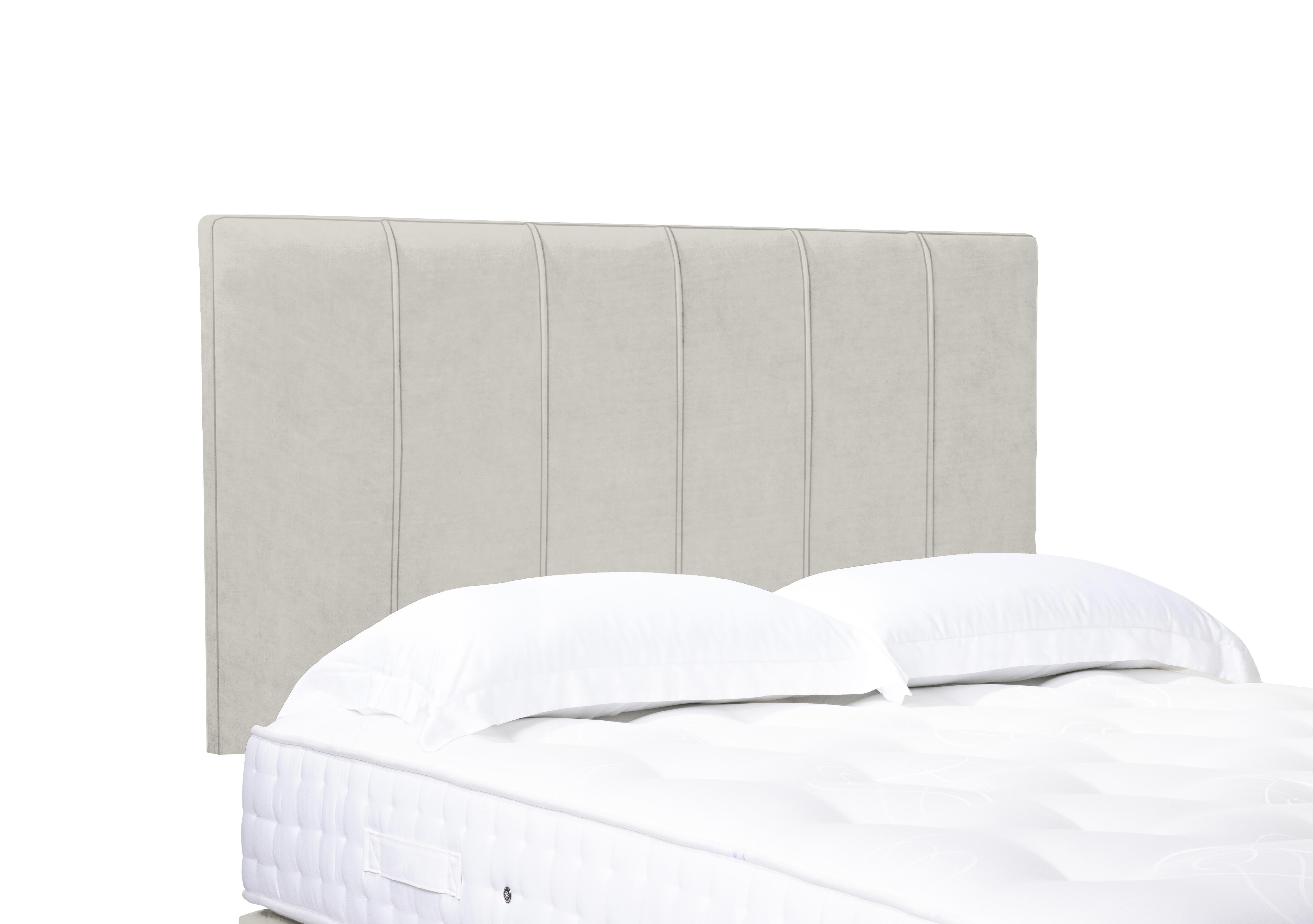 Artisan Collection Rhodes High Strutted Headboard in Plush Ecru on Furniture Village