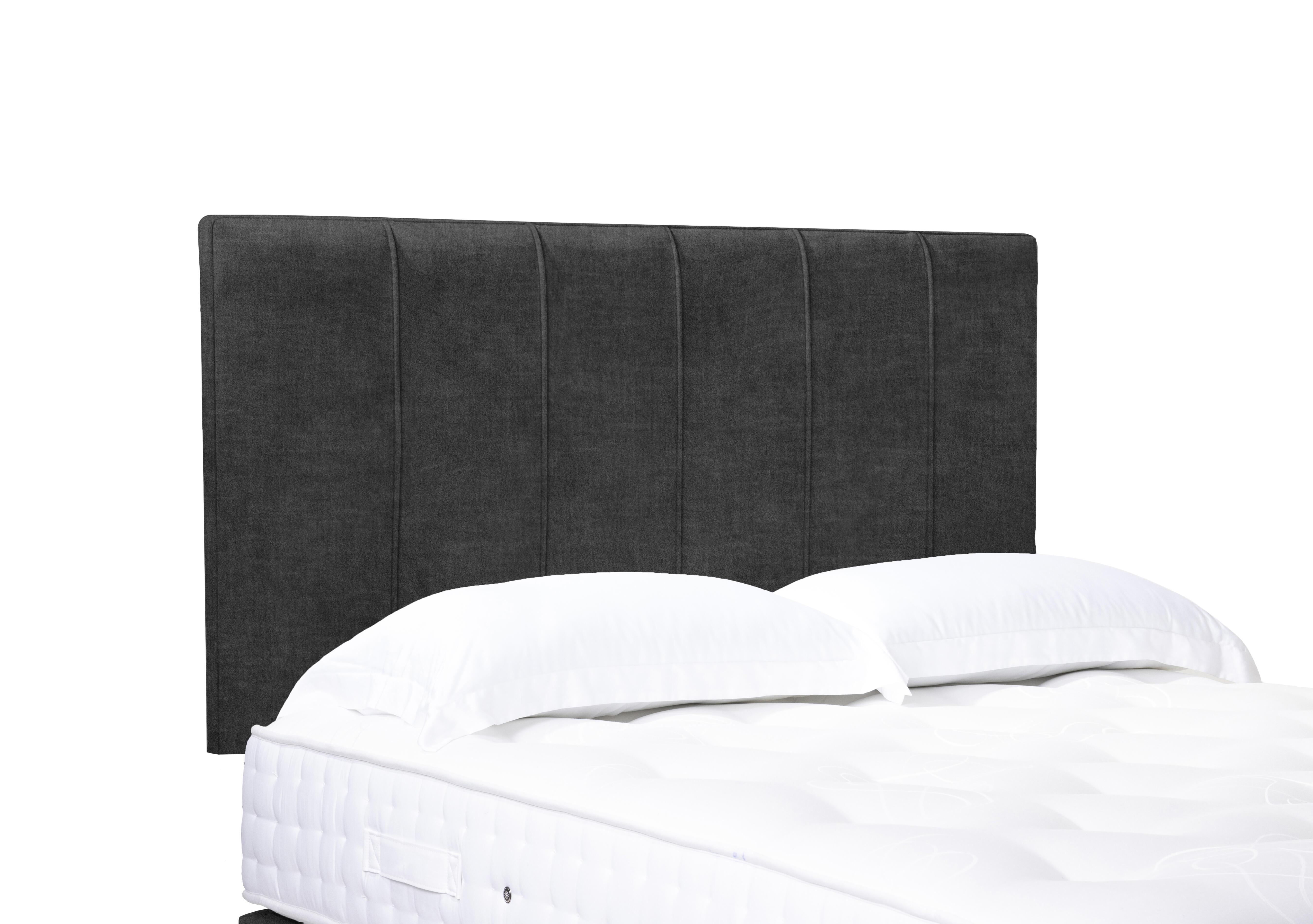 Artisan Collection Rhodes High Strutted Headboard in Queens Ash Grey on Furniture Village