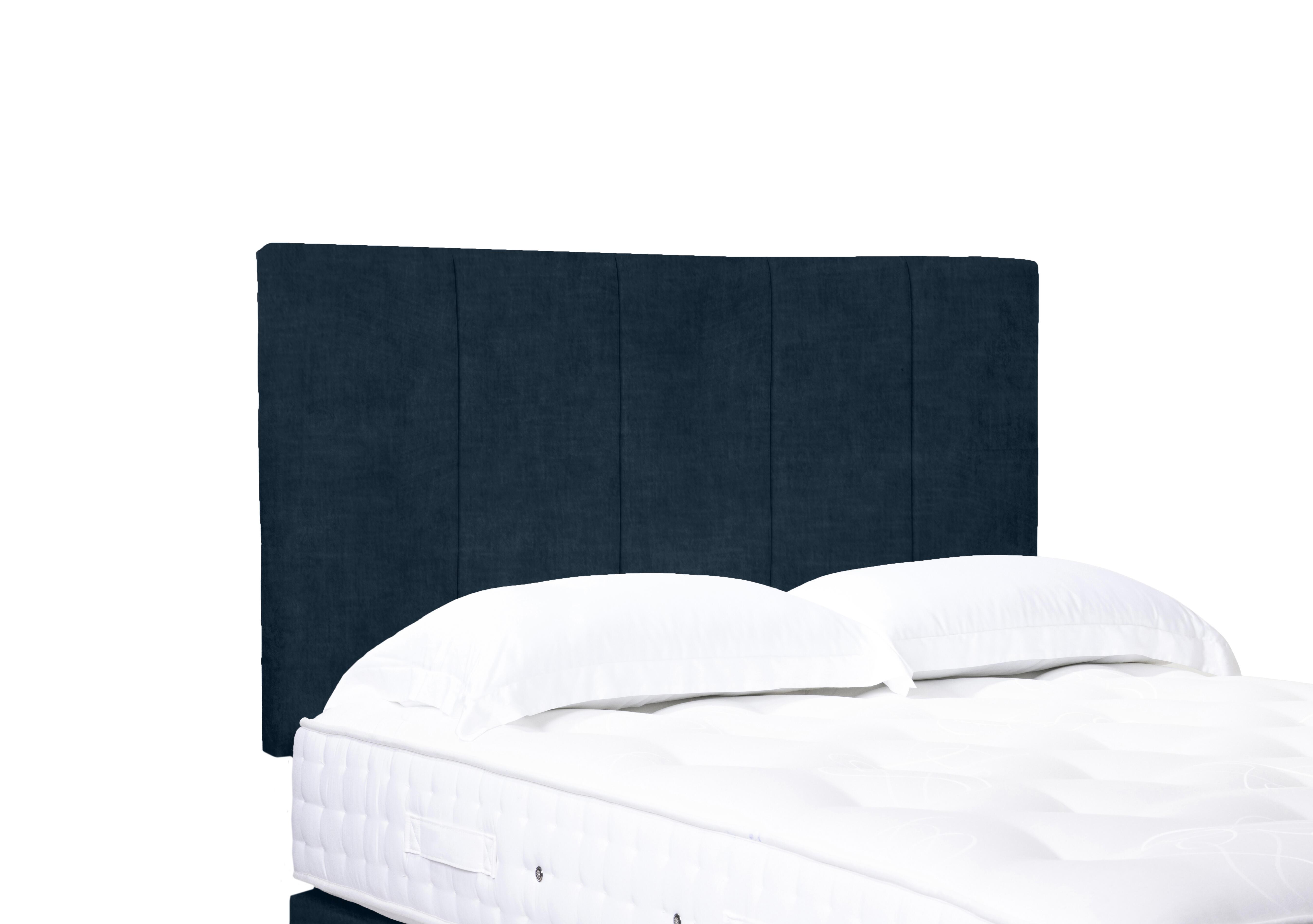 Artisan Collection Strata High Strutted Headboard in 600 Granite Blue on Furniture Village