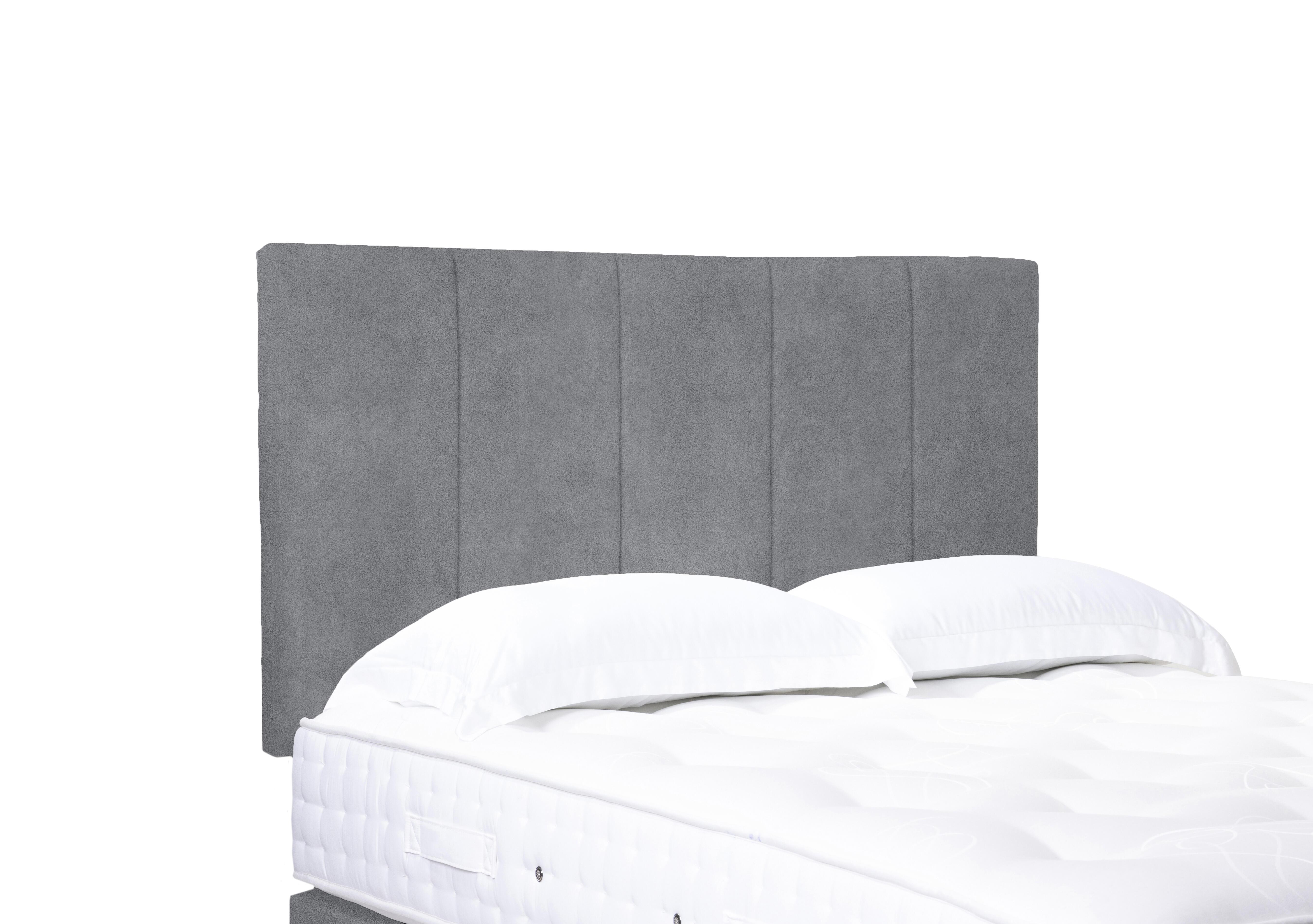 Artisan Collection Strata High Strutted Headboard in 806 Simply Zinc on Furniture Village