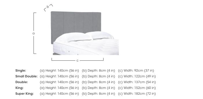 Artisan Collection Strata High Strutted Headboard in  on Furniture Village