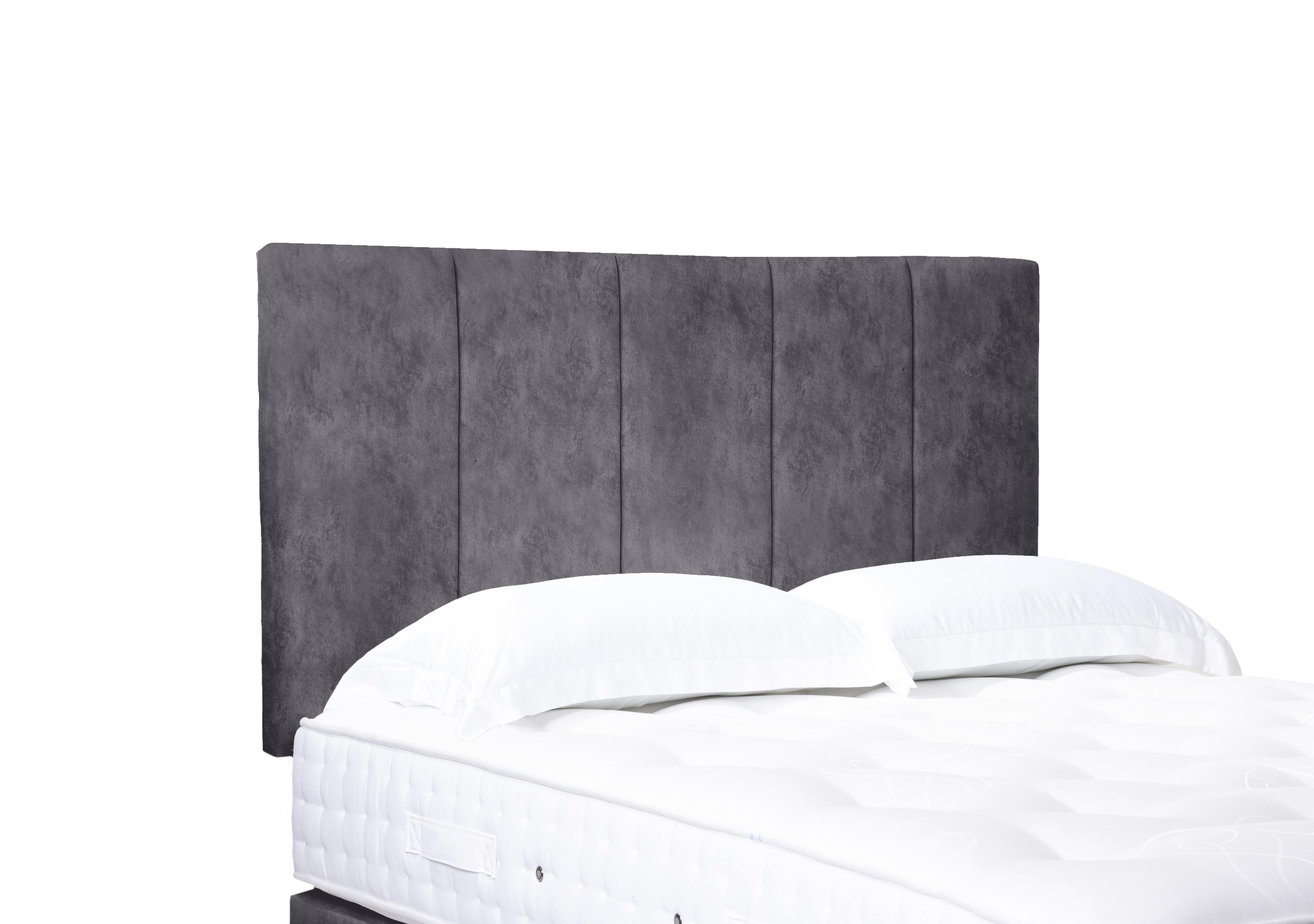 Artisan Collection Strata High Strutted Headboard in Daytona Grey on Furniture Village
