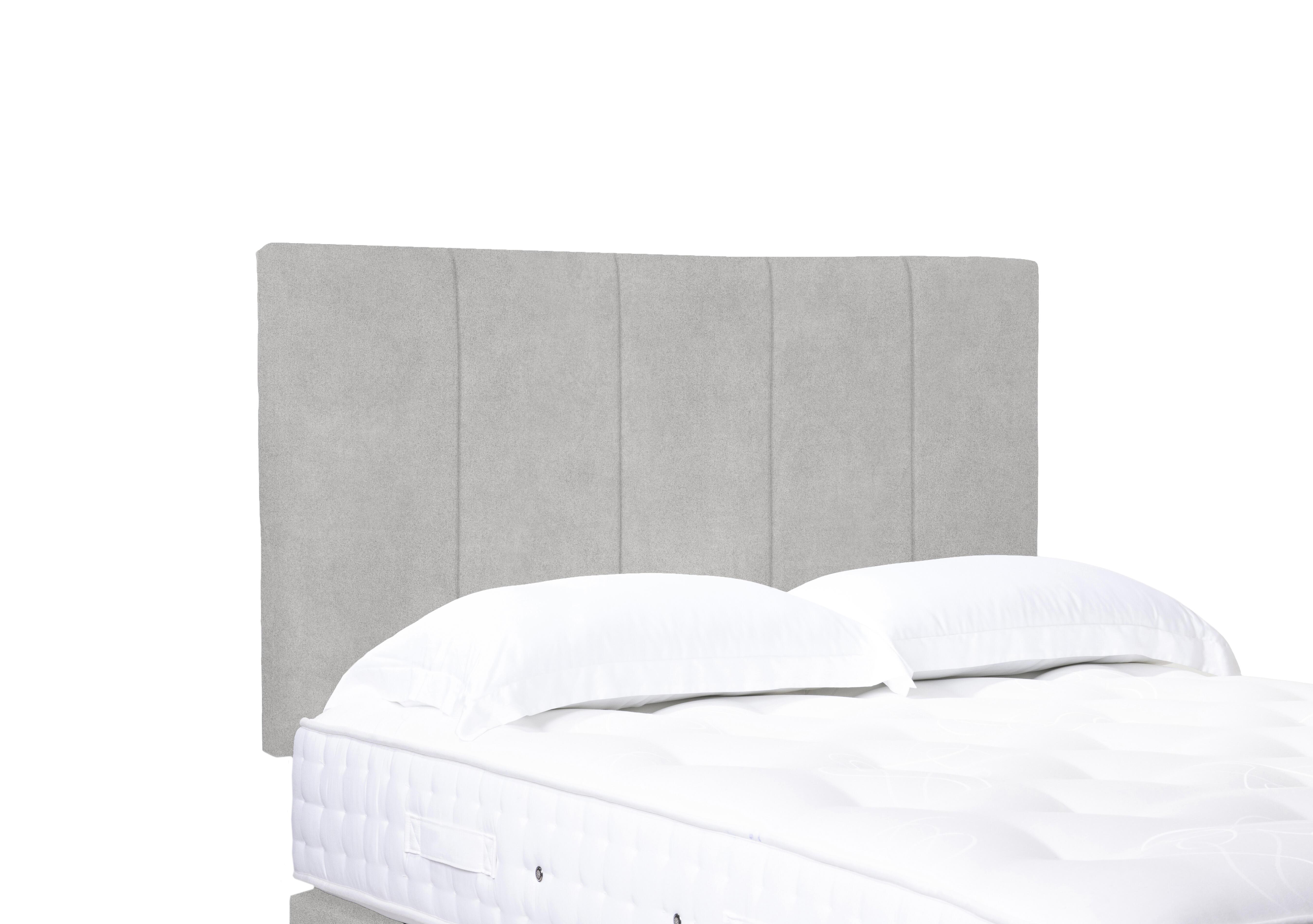 Artisan Collection Strata High Strutted Headboard in Plain Opal on Furniture Village