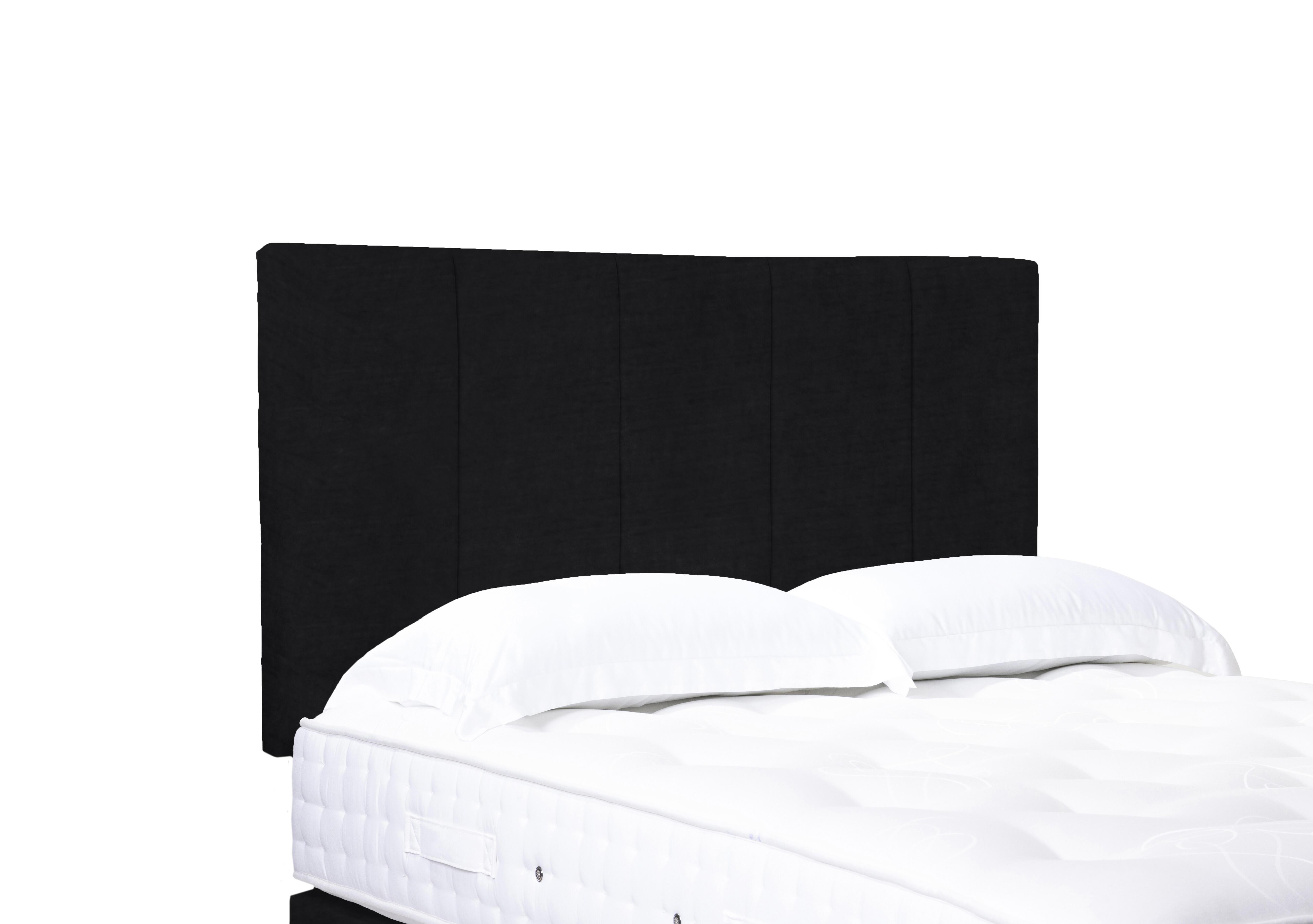Artisan Collection Strata High Strutted Headboard in Plush Ebony on Furniture Village