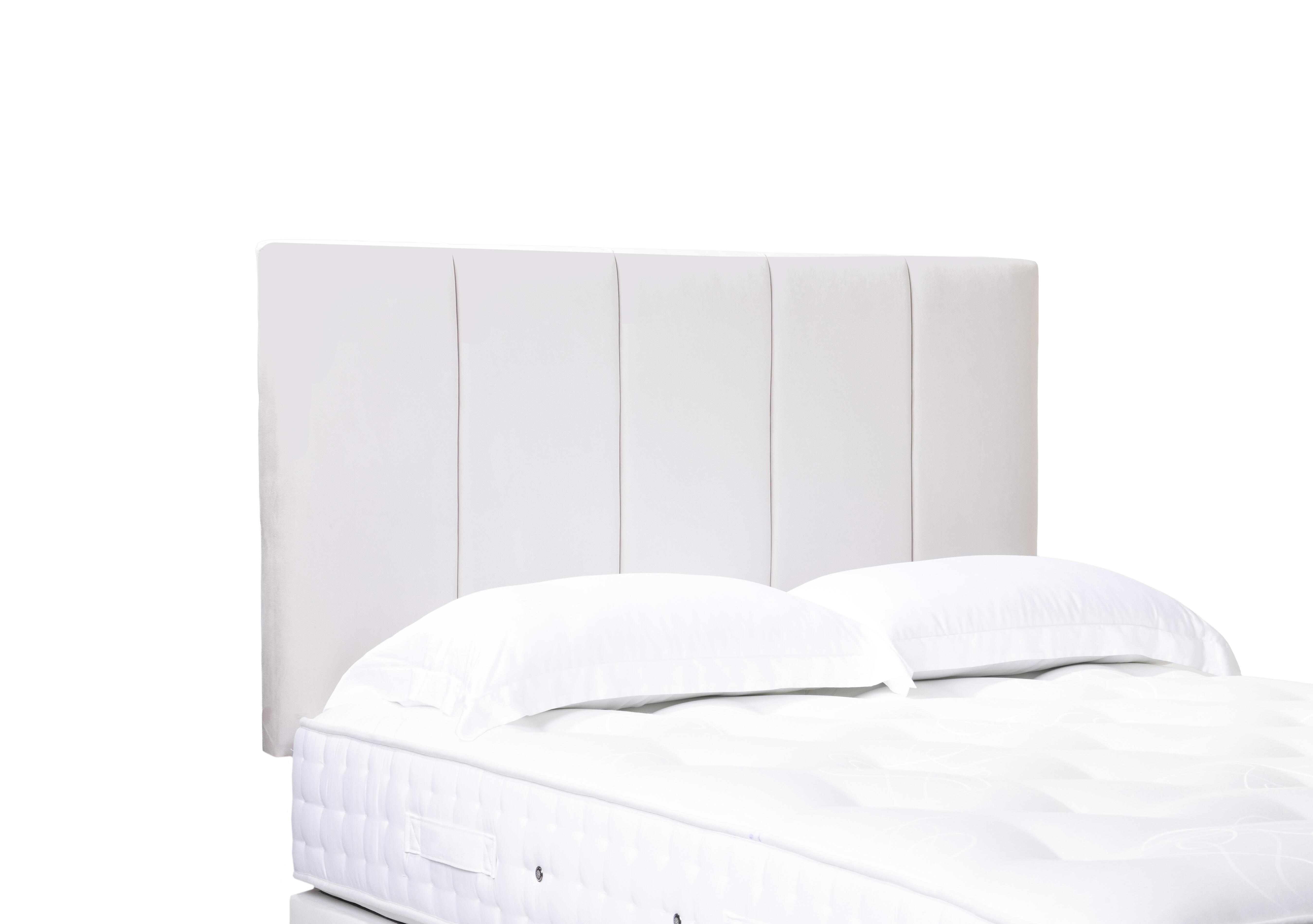 Artisan Collection Strata High Strutted Headboard in Plush Ecru on Furniture Village