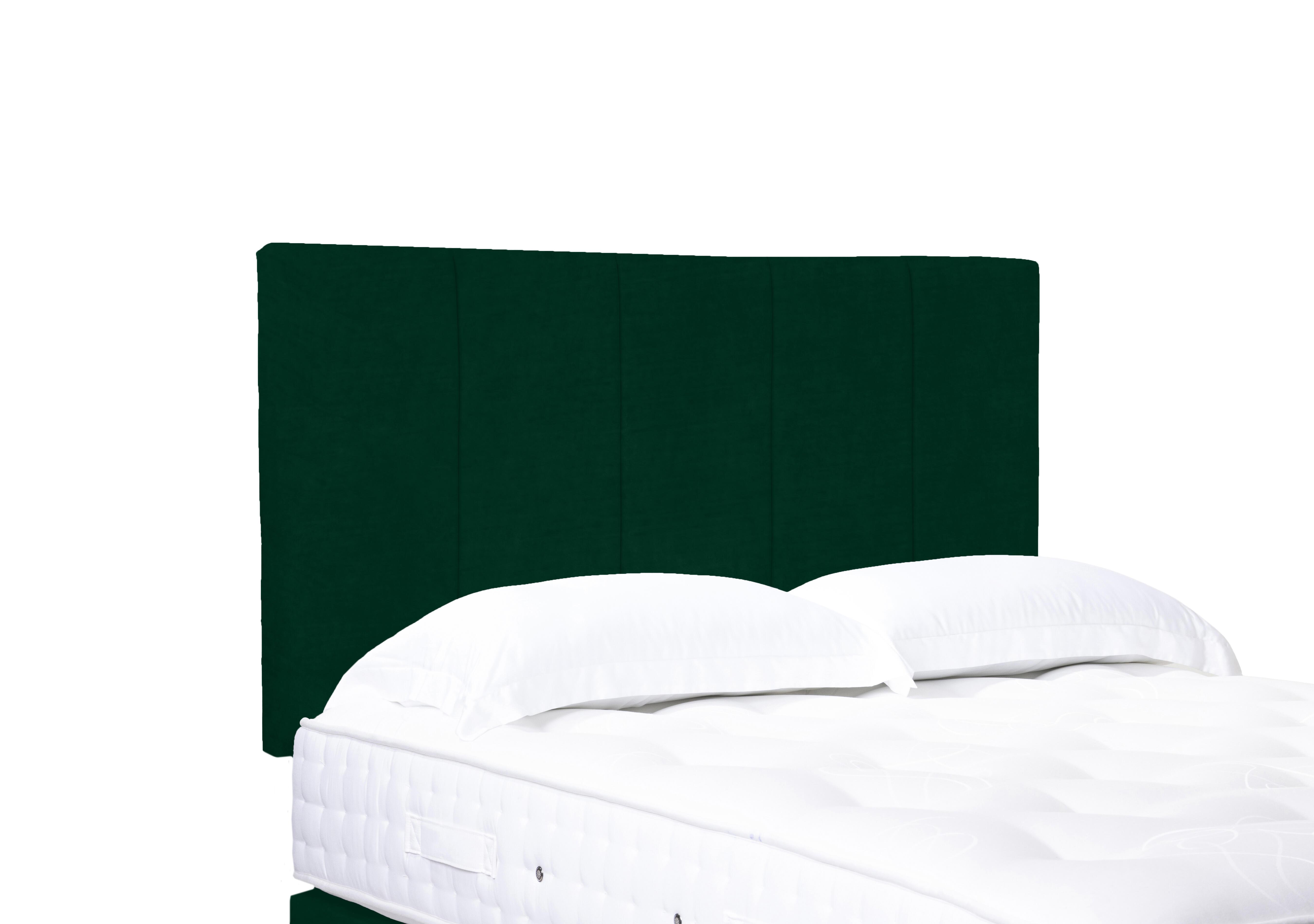 Artisan Collection Strata High Strutted Headboard in Plush Emerald on Furniture Village