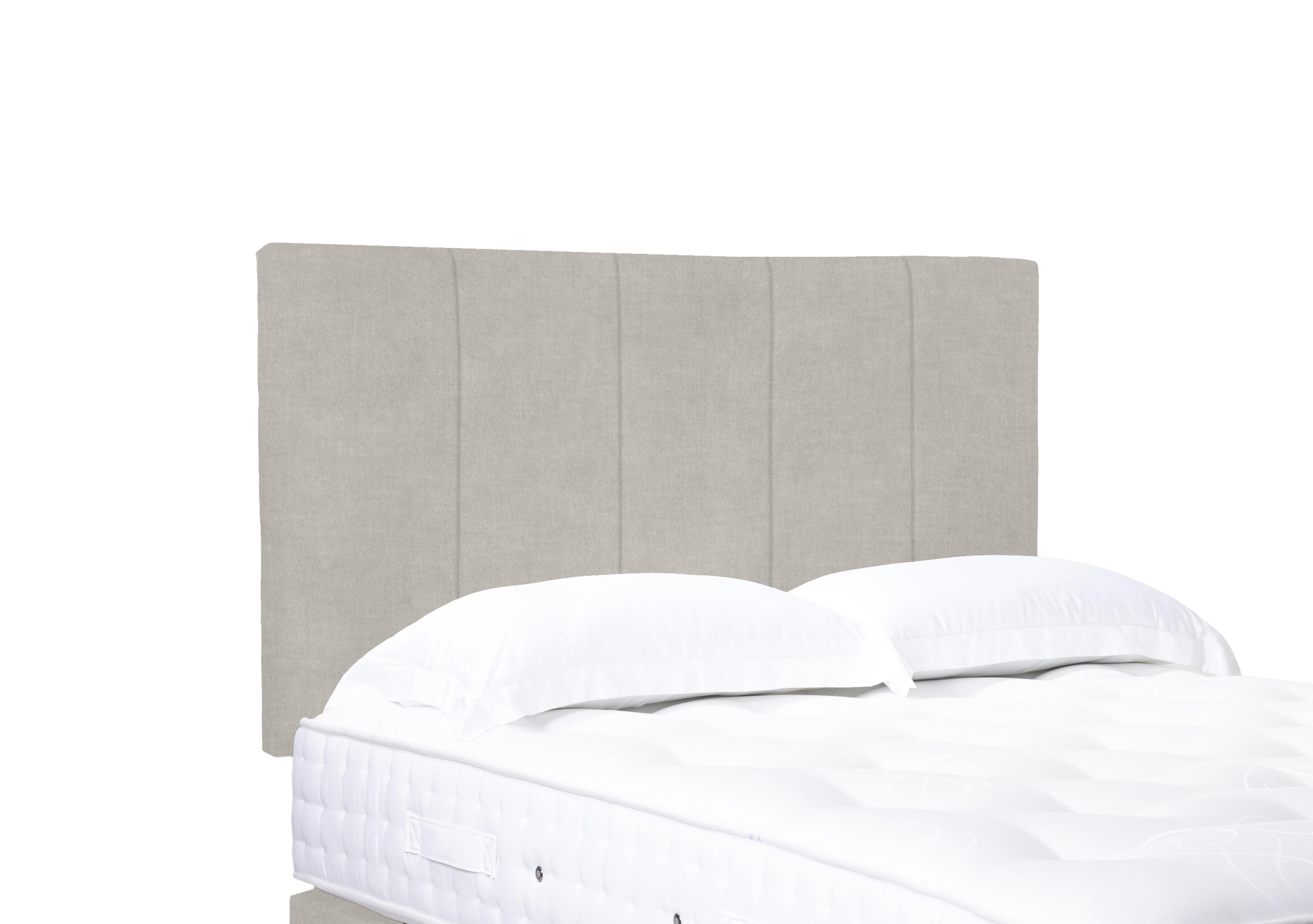 Artisan Collection Strata High Strutted Headboard in Queens Oat on Furniture Village