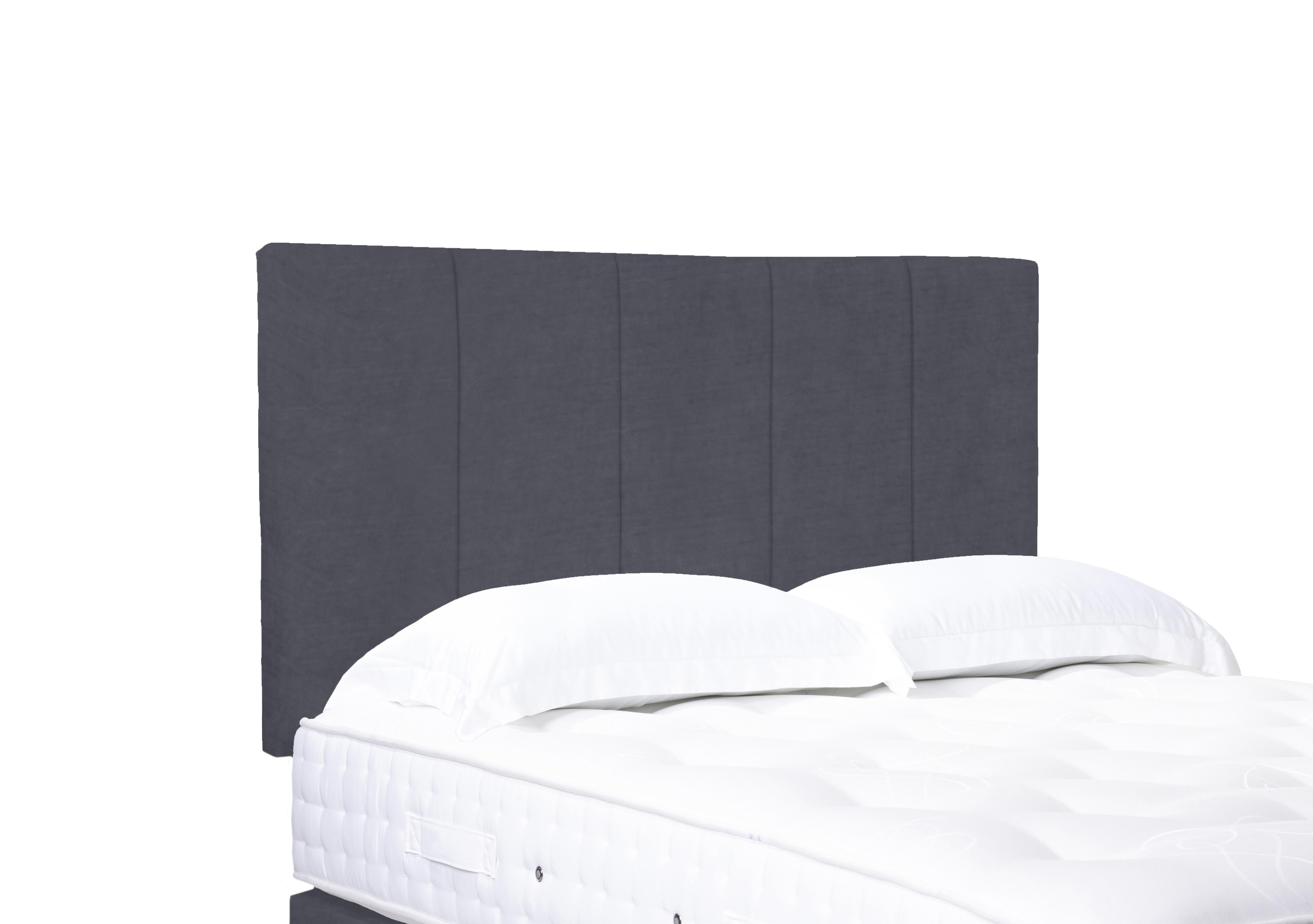 Artisan Collection Strata High Strutted Headboard in Seven Anthracite on Furniture Village